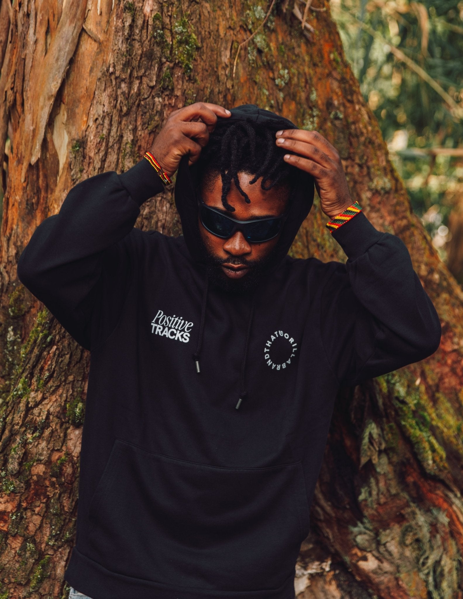 On the Ground: Uganda Hoodie - Black - THAT GORILLA BRAND