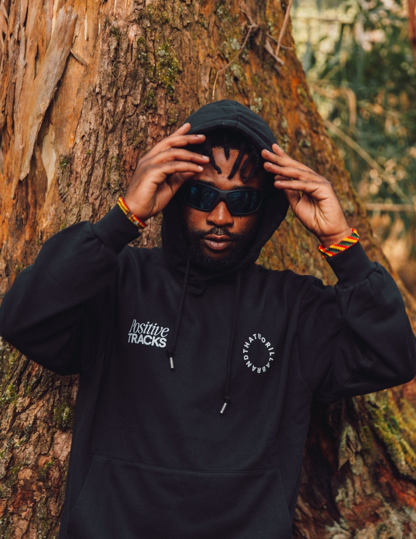 On the Ground: Uganda Hoodie - Black - THAT GORILLA BRAND