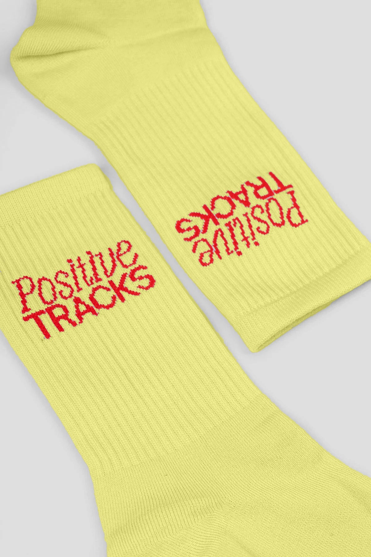 Positive Tracks Socks - Yellow - THAT GORILLA BRAND