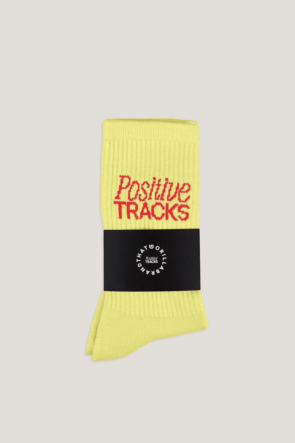 Positive Tracks Socks - Yellow - THAT GORILLA BRAND