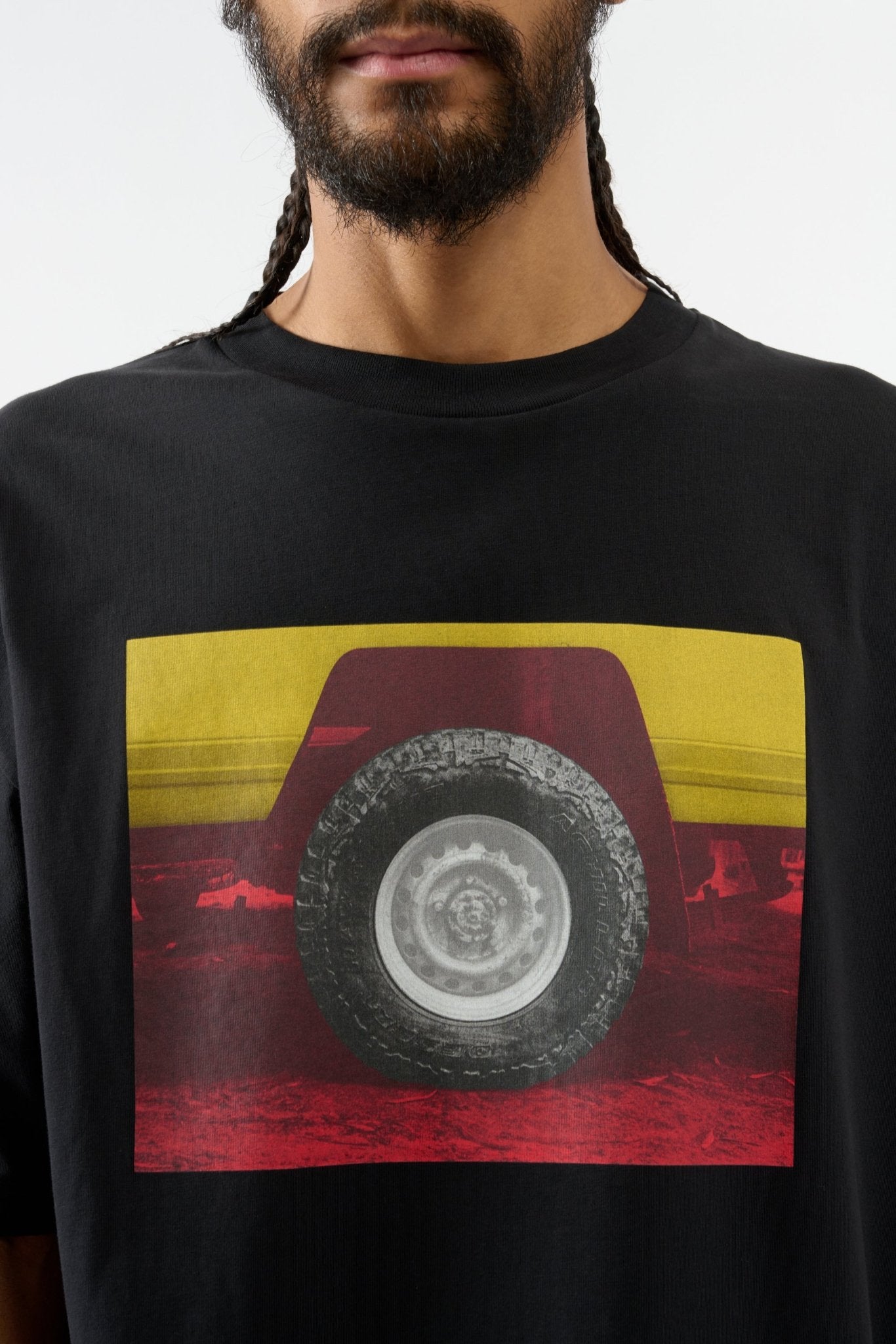 Safari Wheel T-shirt - Black - THAT GORILLA BRAND