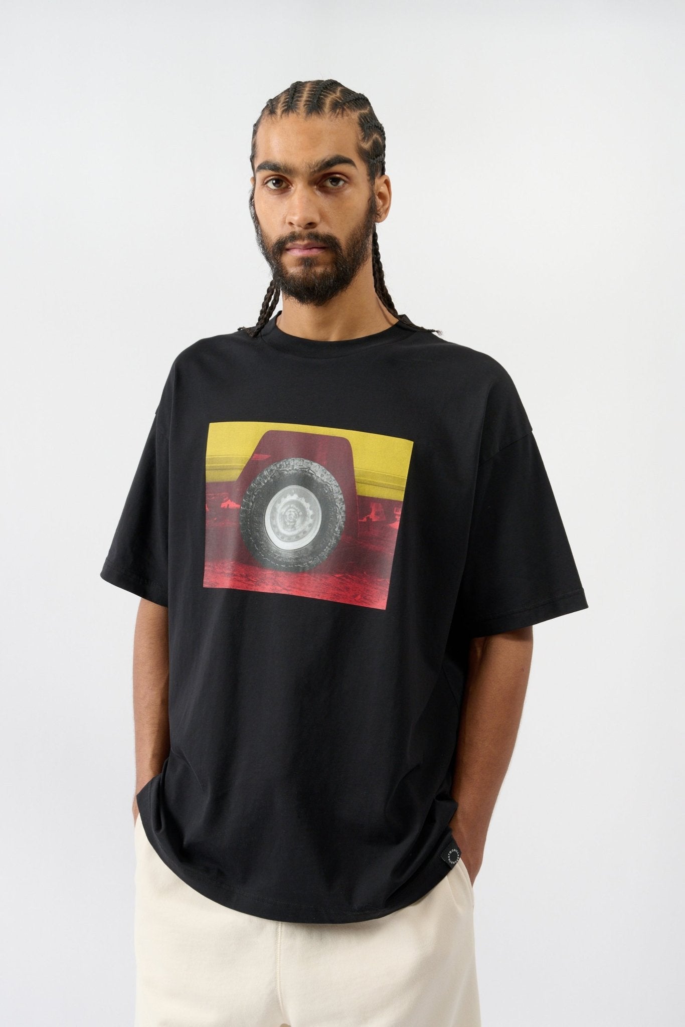 Safari Wheel T-shirt - Black - THAT GORILLA BRAND