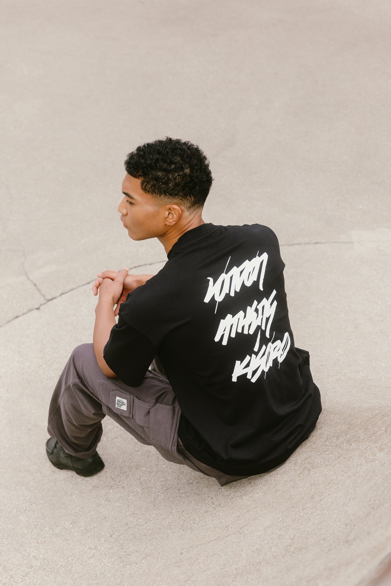 TGB x JK5 LONDON - ATHENS - KISORO T - SHIRT - BLACK - THAT GORILLA BRAND