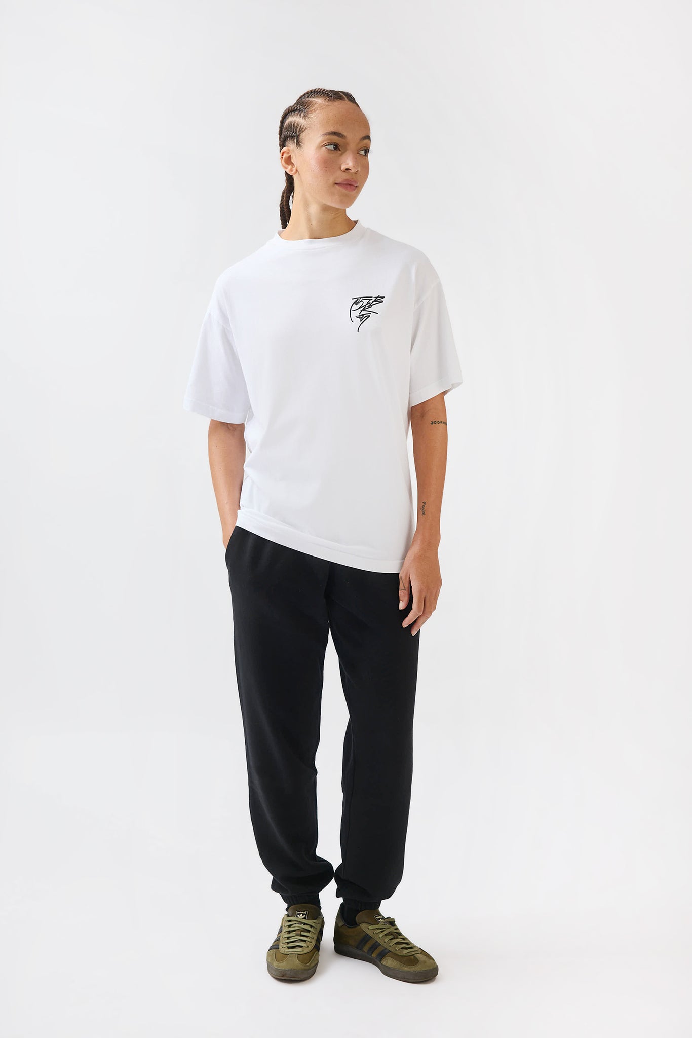 TGB x JK5 LONDON - ATHENS - KISORO T - SHIRT - WHITE - THAT GORILLA BRAND