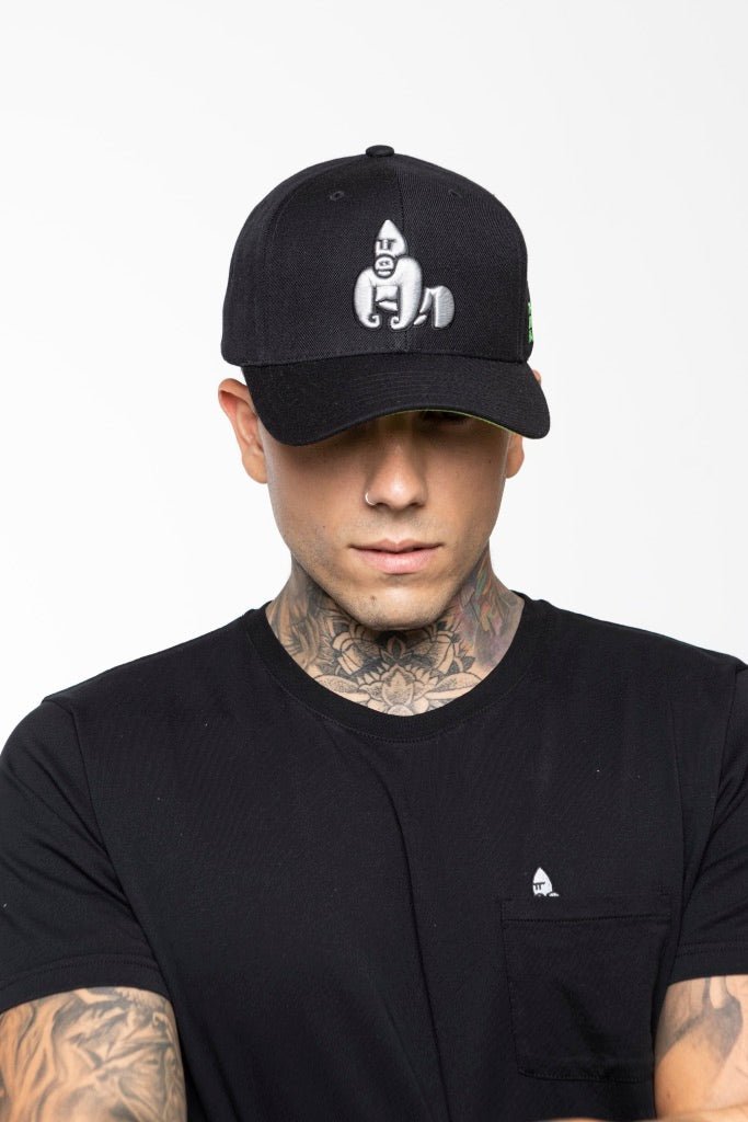 ADULT BLACK GORILLA CAP - THAT GORILLA BRAND