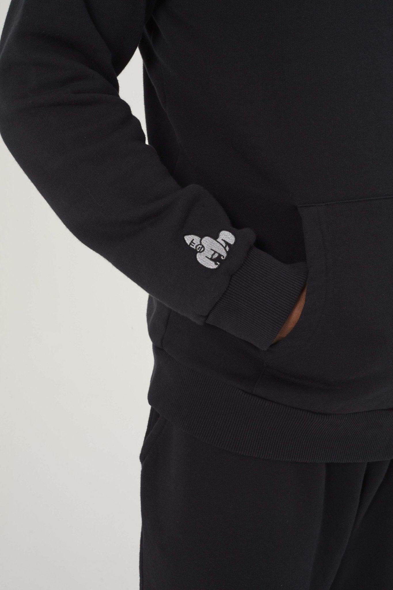 BWINDI 'G' HOODY - BLACK - THAT GORILLA BRAND