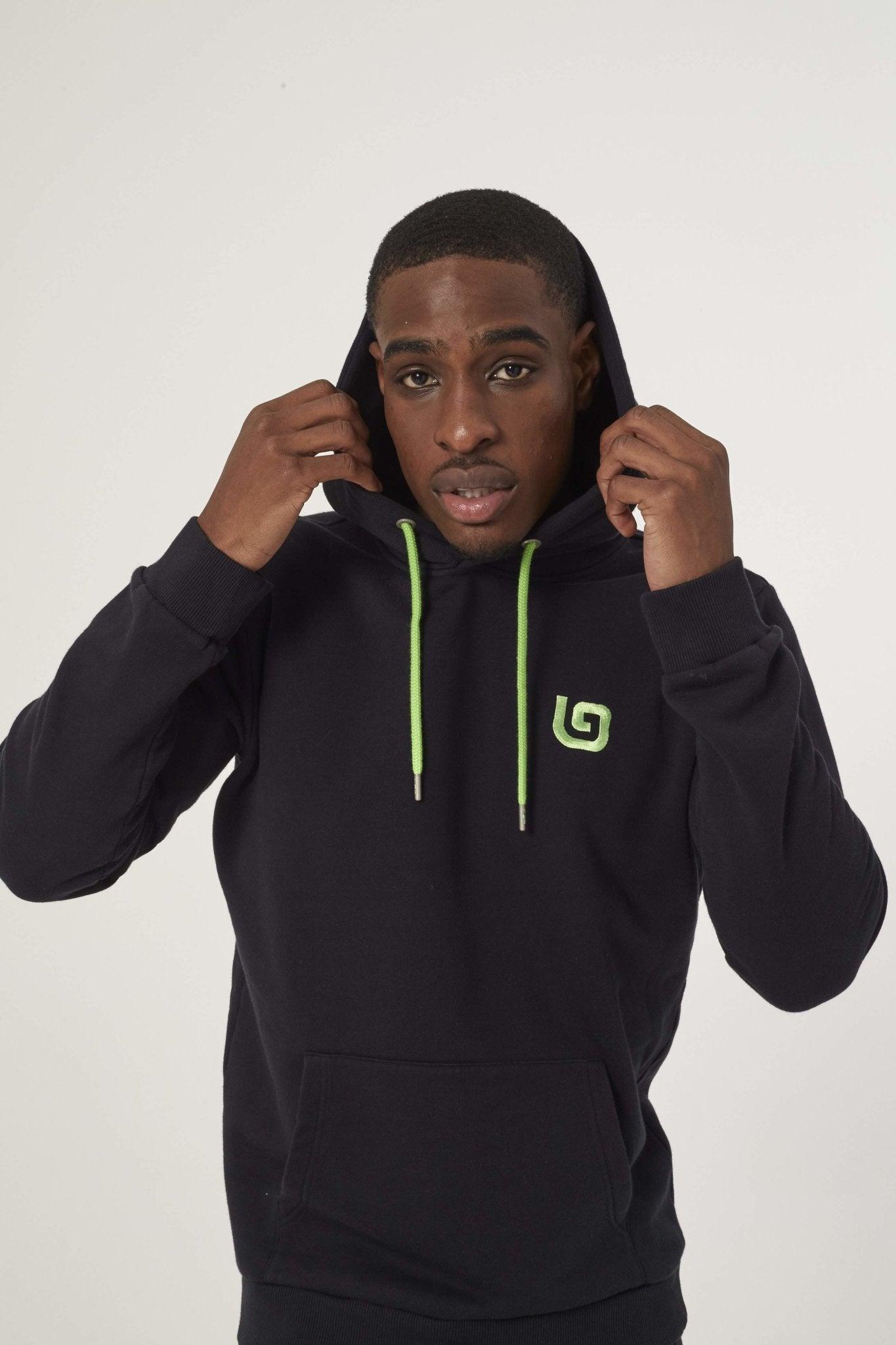 BWINDI 'G' HOODY - BLACK - THAT GORILLA BRAND