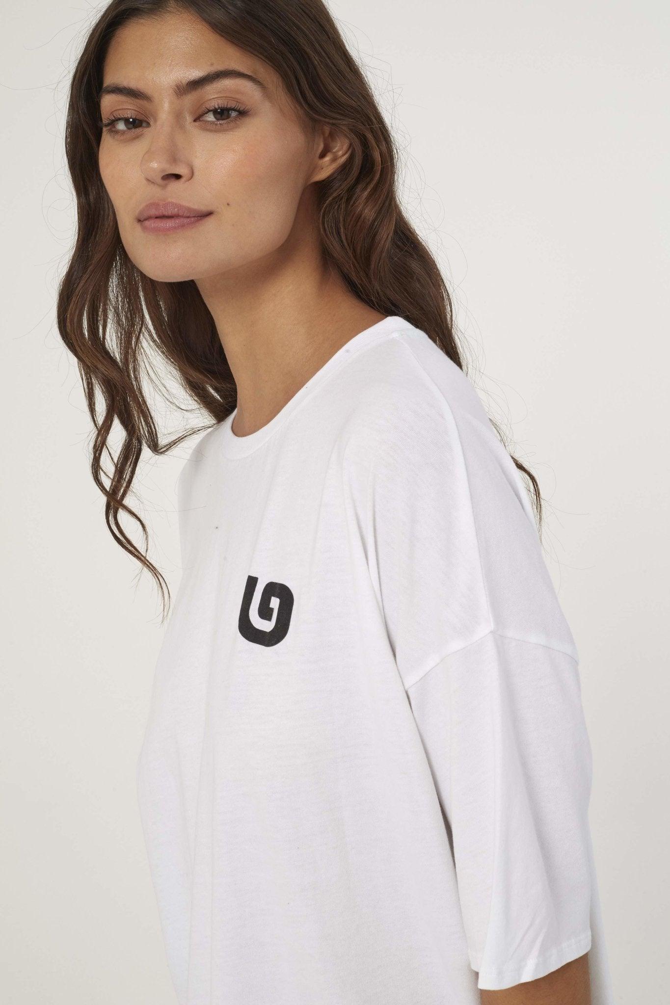 BWINDI 'G' OVERSIZED T - WHITE - THAT GORILLA BRAND