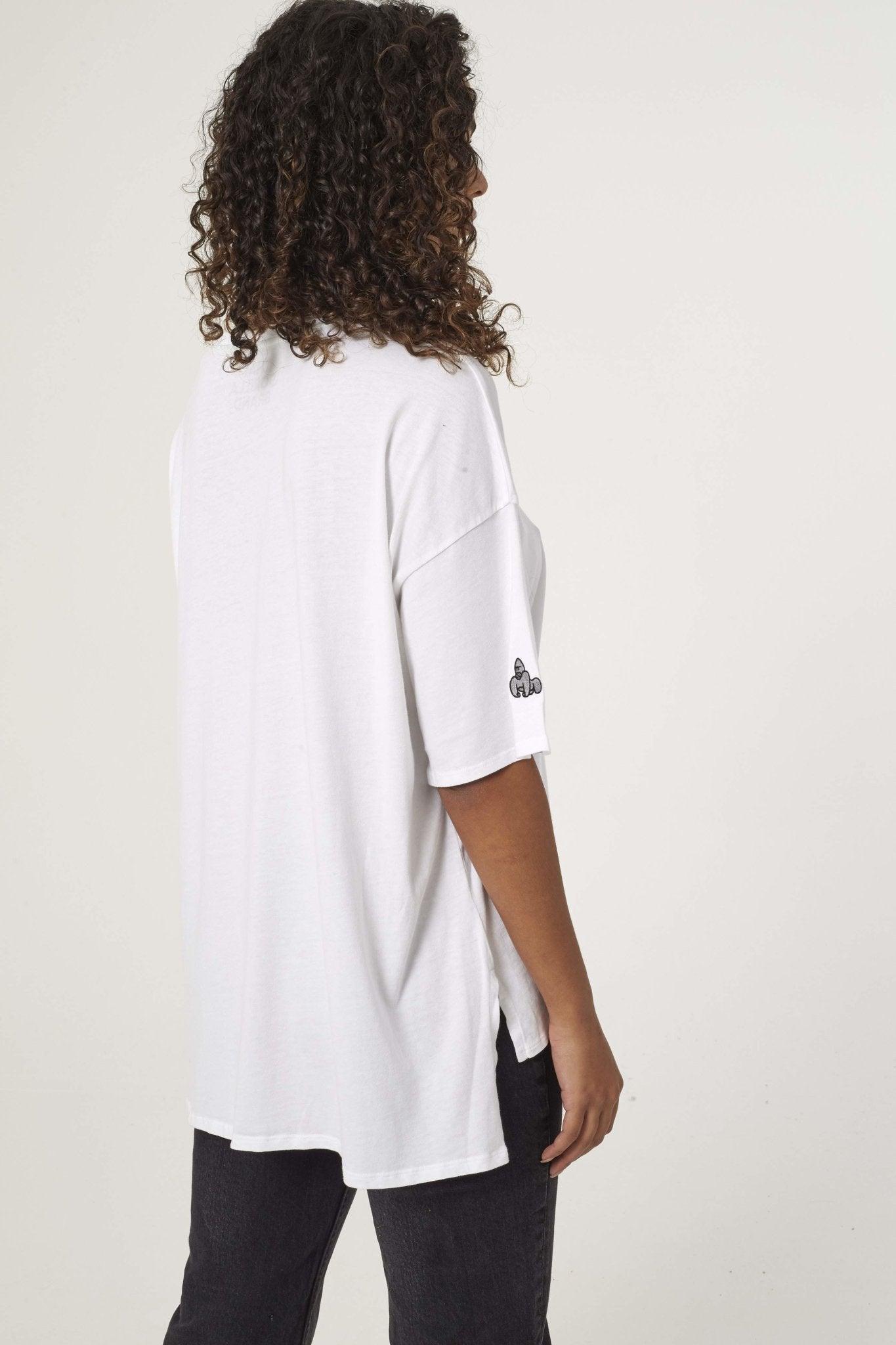 BWINDI 'G' OVERSIZED T - WHITE - THAT GORILLA BRAND