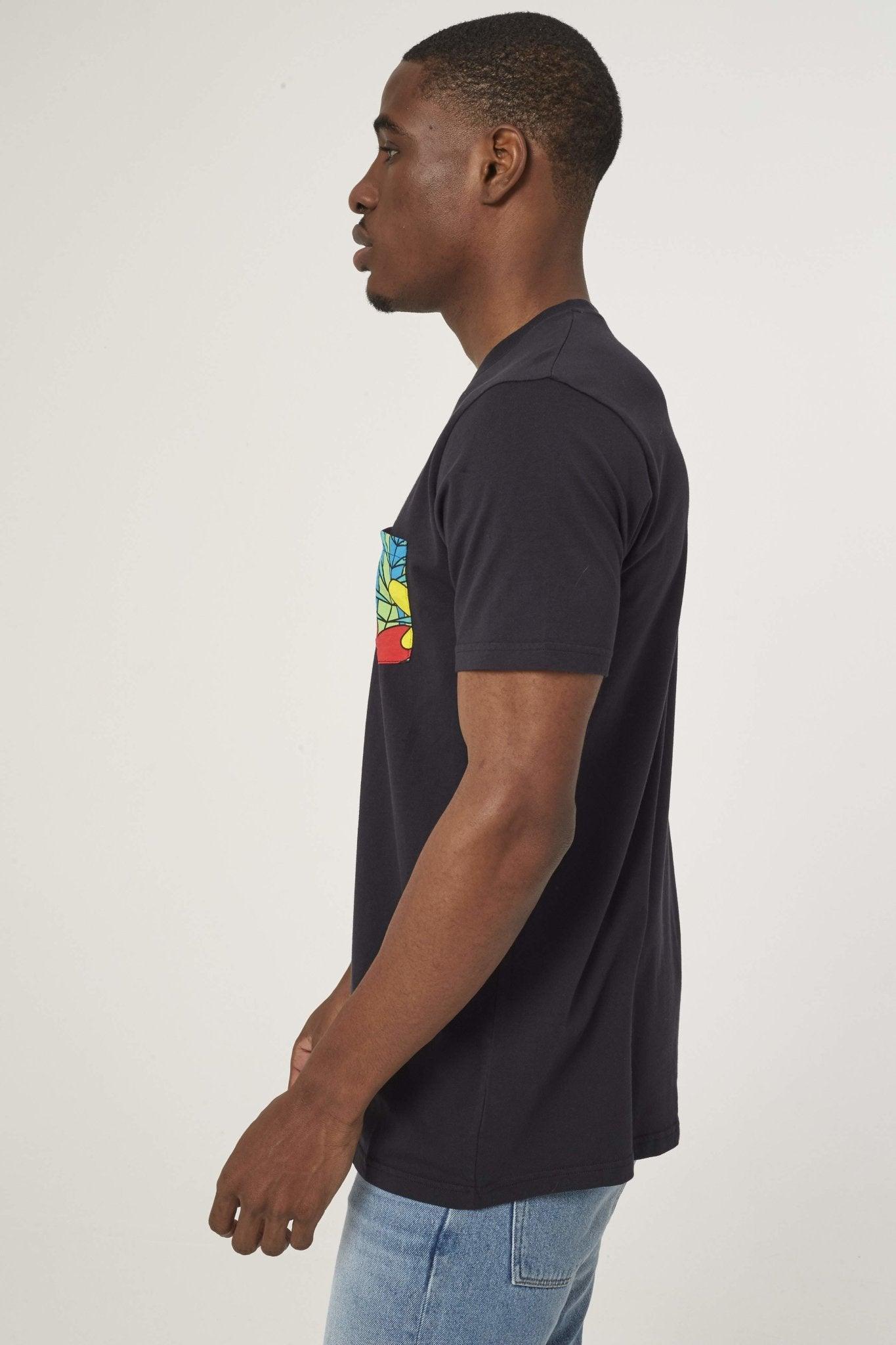 BWINDI POCKET T - BLACK - THAT GORILLA BRAND