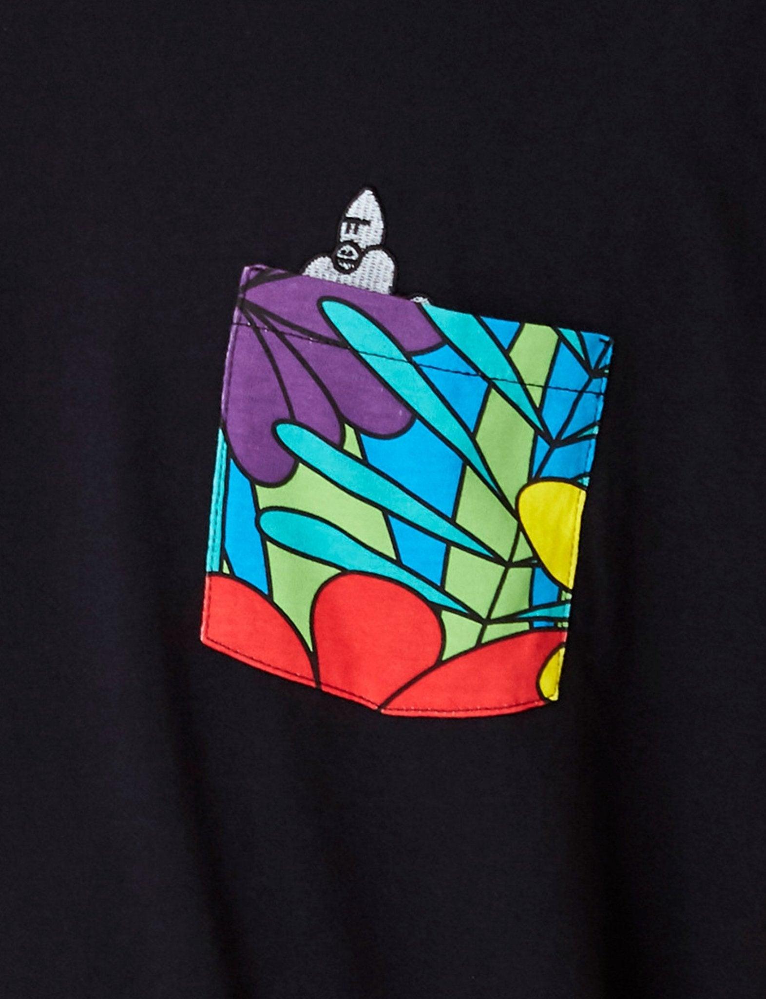 BWINDI POCKET T - BLACK - THAT GORILLA BRAND