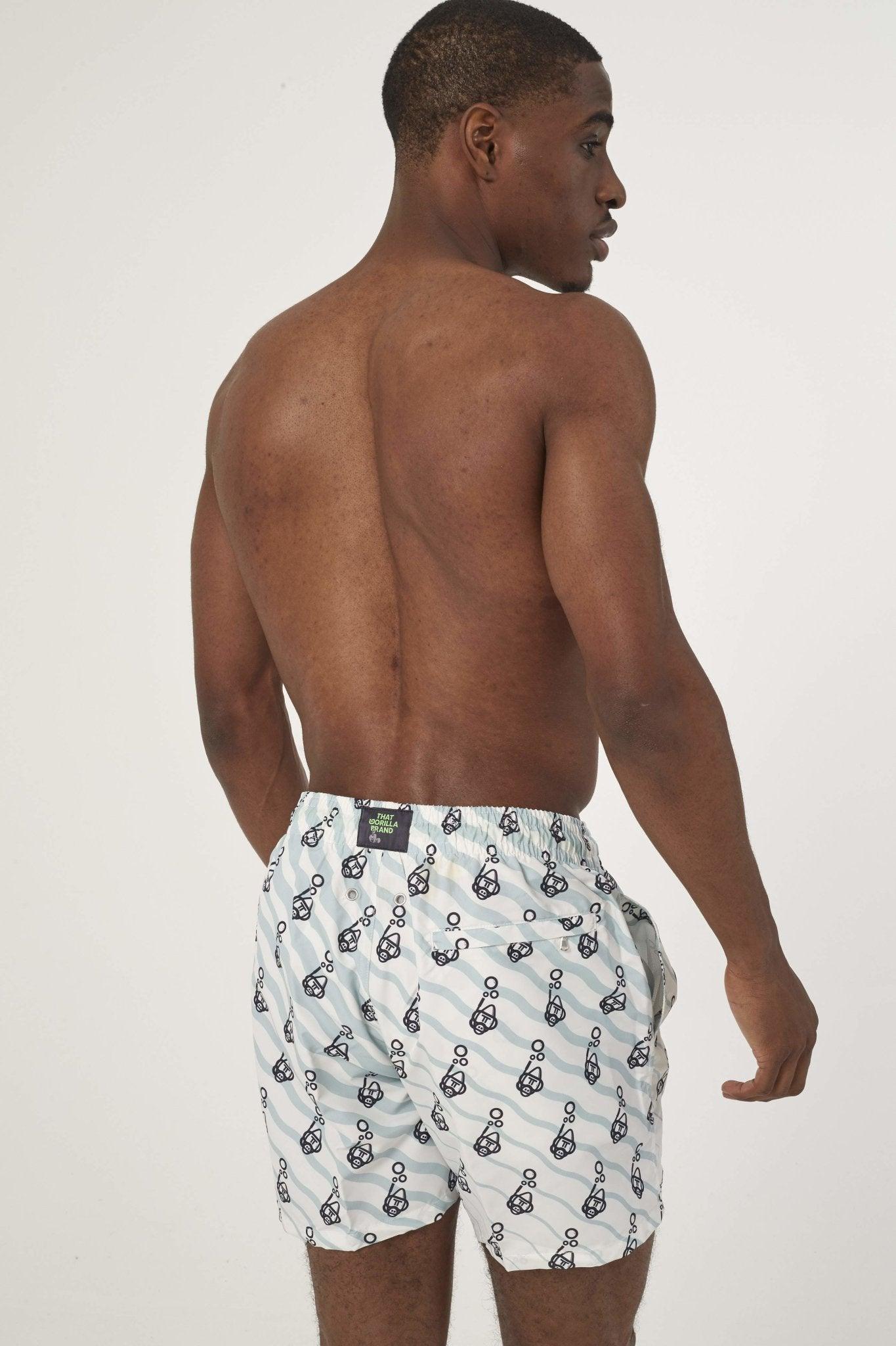BWINDI SNORKELLING GORILLA PRINT TRUNKS - THAT GORILLA BRAND