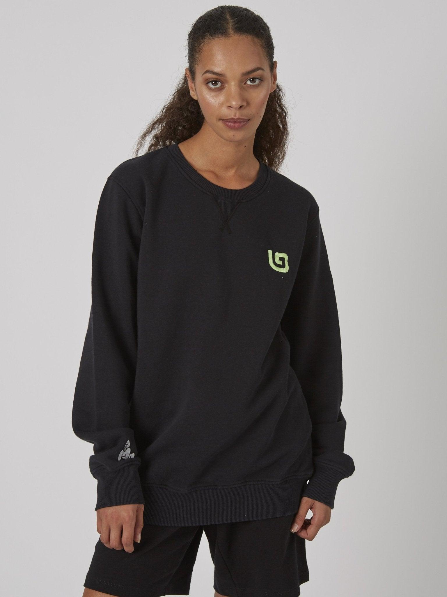BWINDI SWEATSHIRT - BLACK - THAT GORILLA BRAND