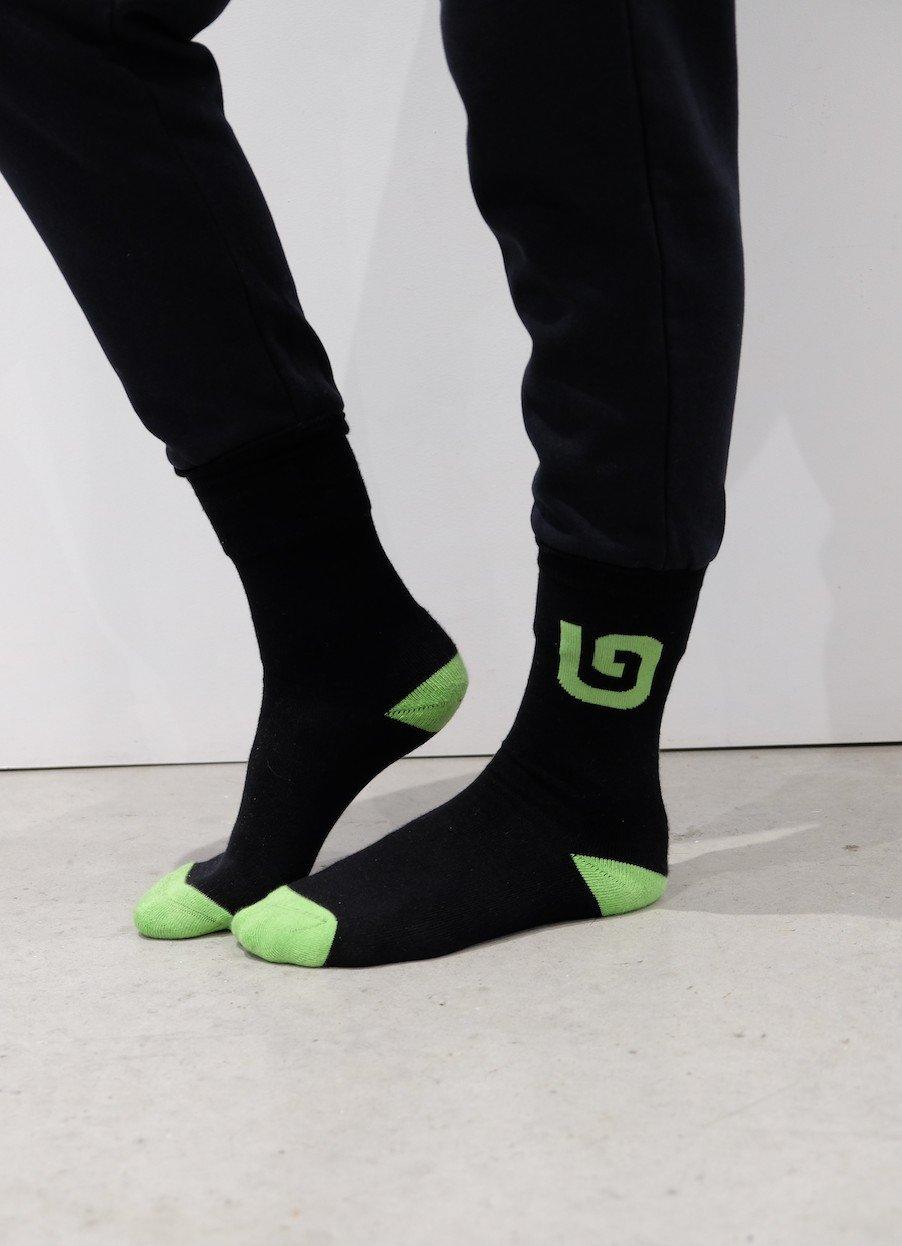 'G' COLLECTION MENS SOCKS - BLACK - THAT GORILLA BRAND