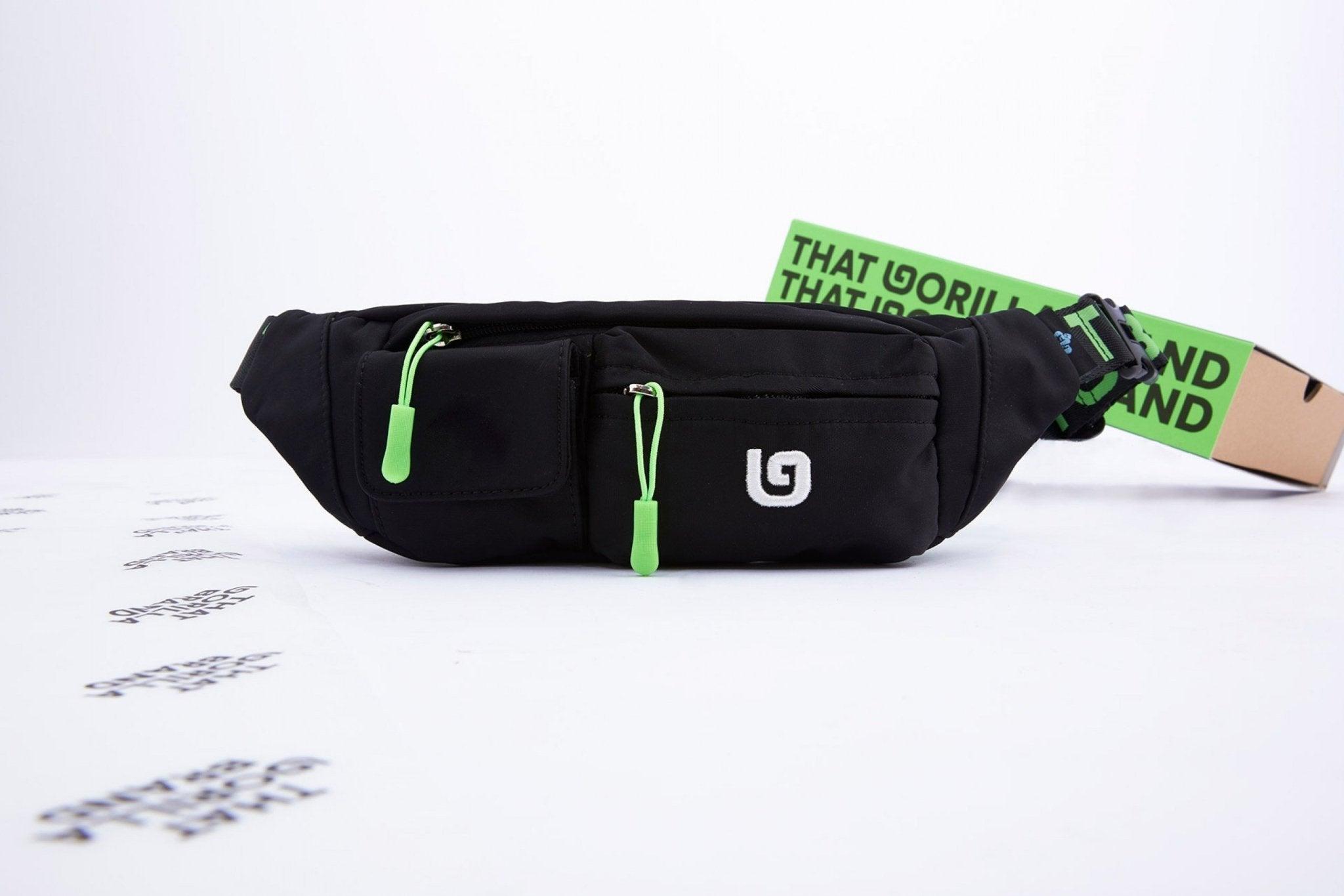 'G' WAISTBAG - BLACK - THAT GORILLA BRAND