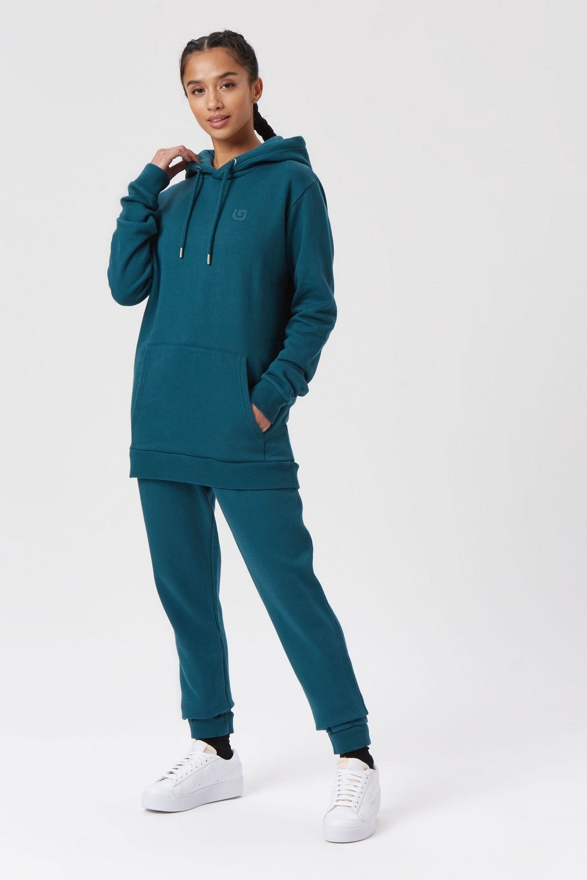 MAJI 'G' HOODY - DEEP TEAL (WOMENS) - THAT GORILLA BRAND