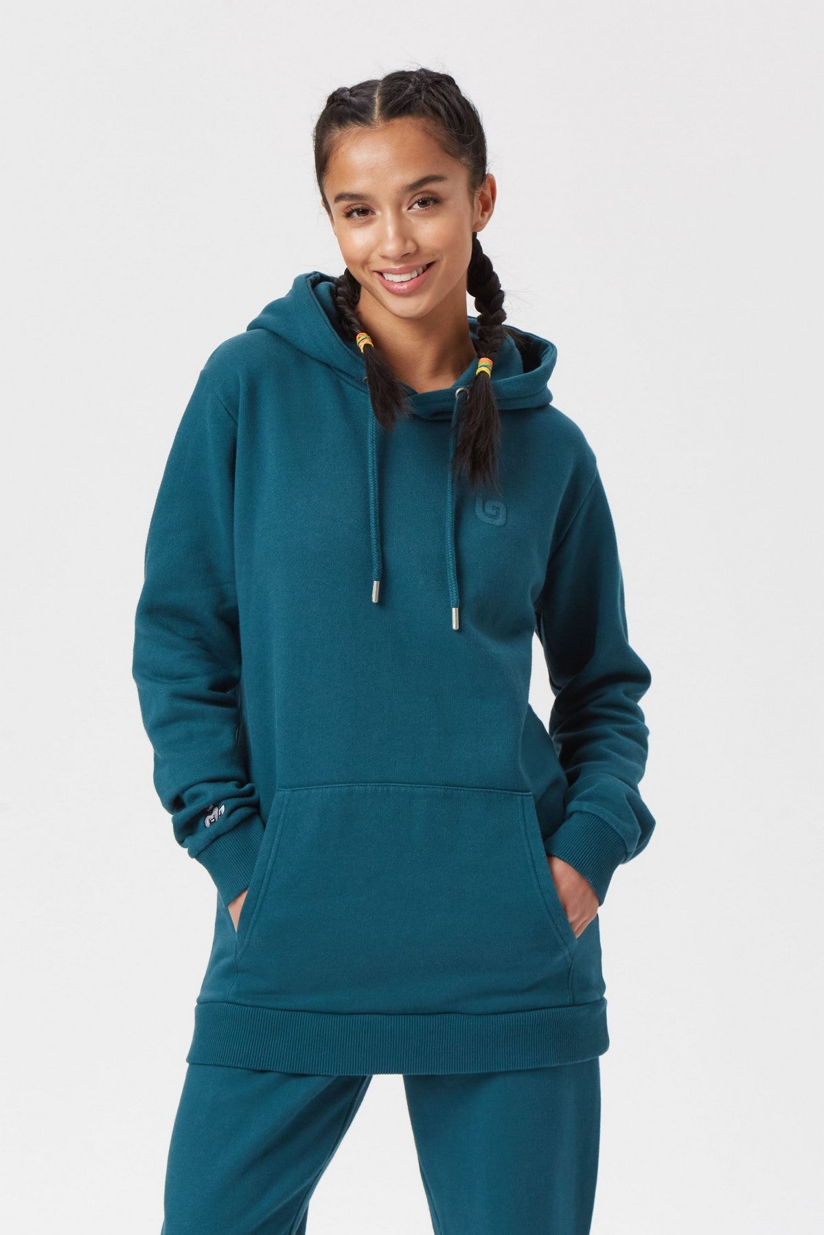 MAJI 'G' HOODY - DEEP TEAL (WOMENS) - THAT GORILLA BRAND