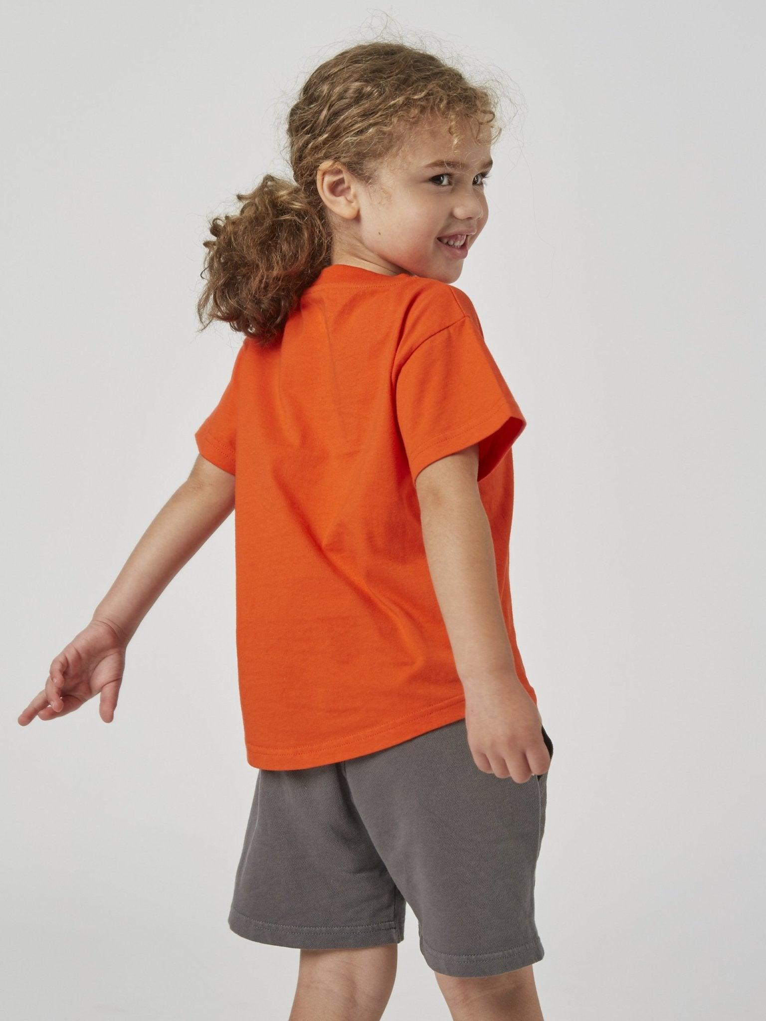 RAFIKI BRUSHSTROKE FACE T (UNISEX) - ORANGE - THAT GORILLA BRAND