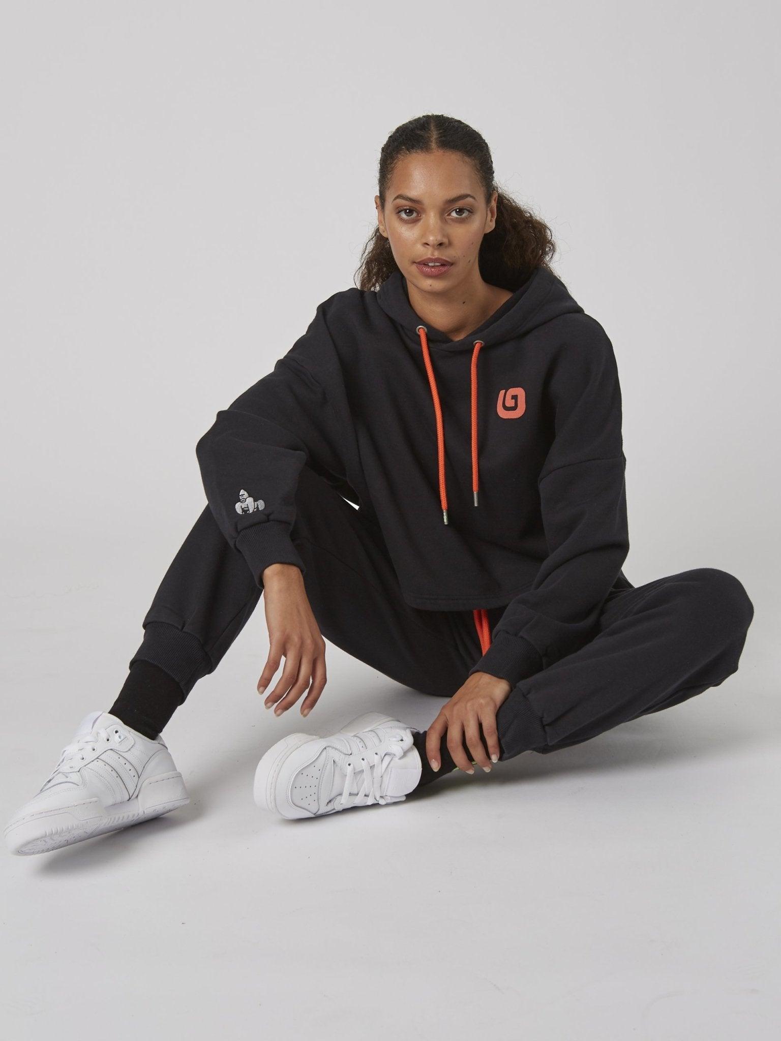 RAFIKI 'G' HOODY - BLACK - THAT GORILLA BRAND