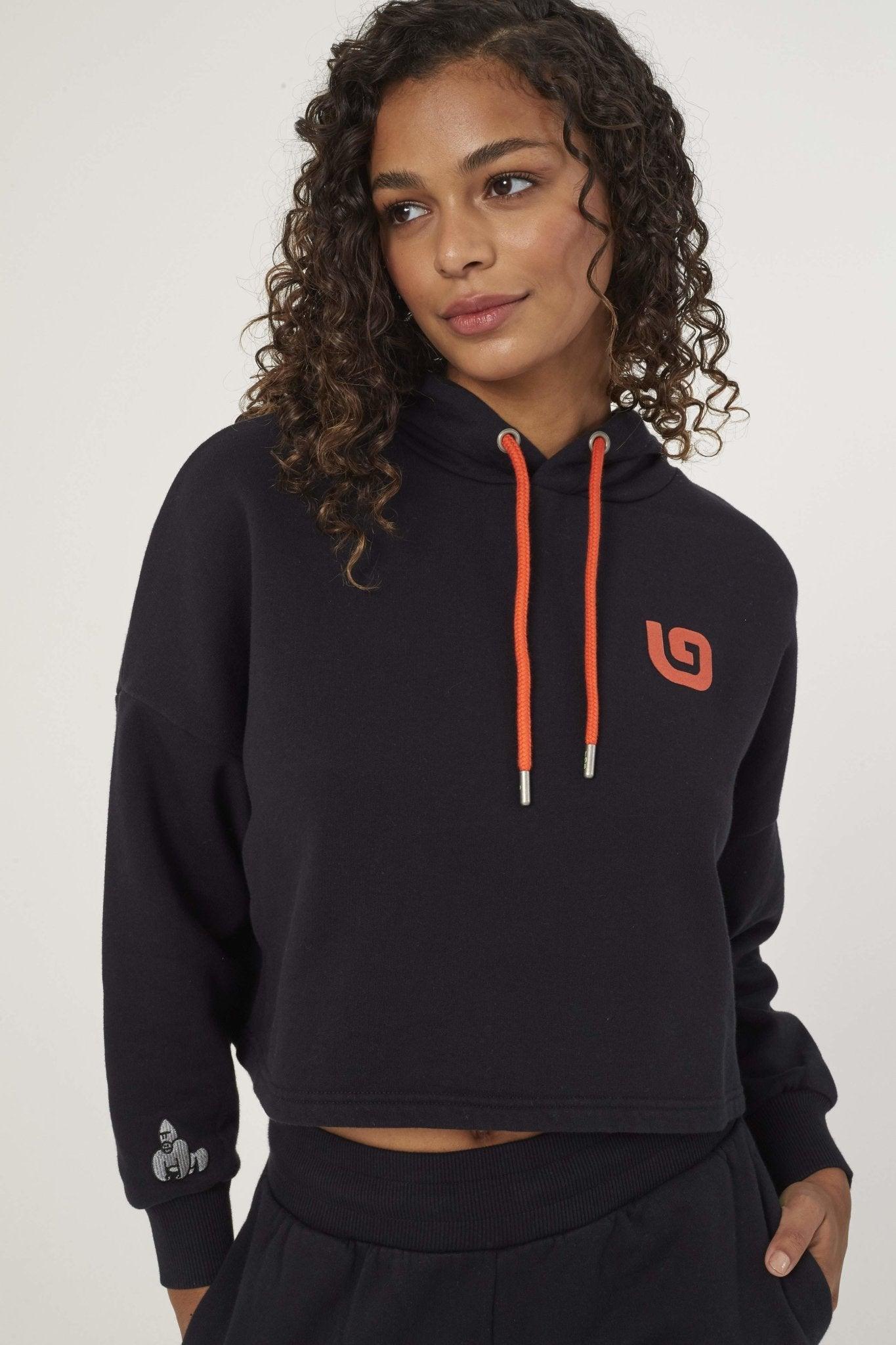 RAFIKI 'G' HOODY - BLACK - THAT GORILLA BRAND