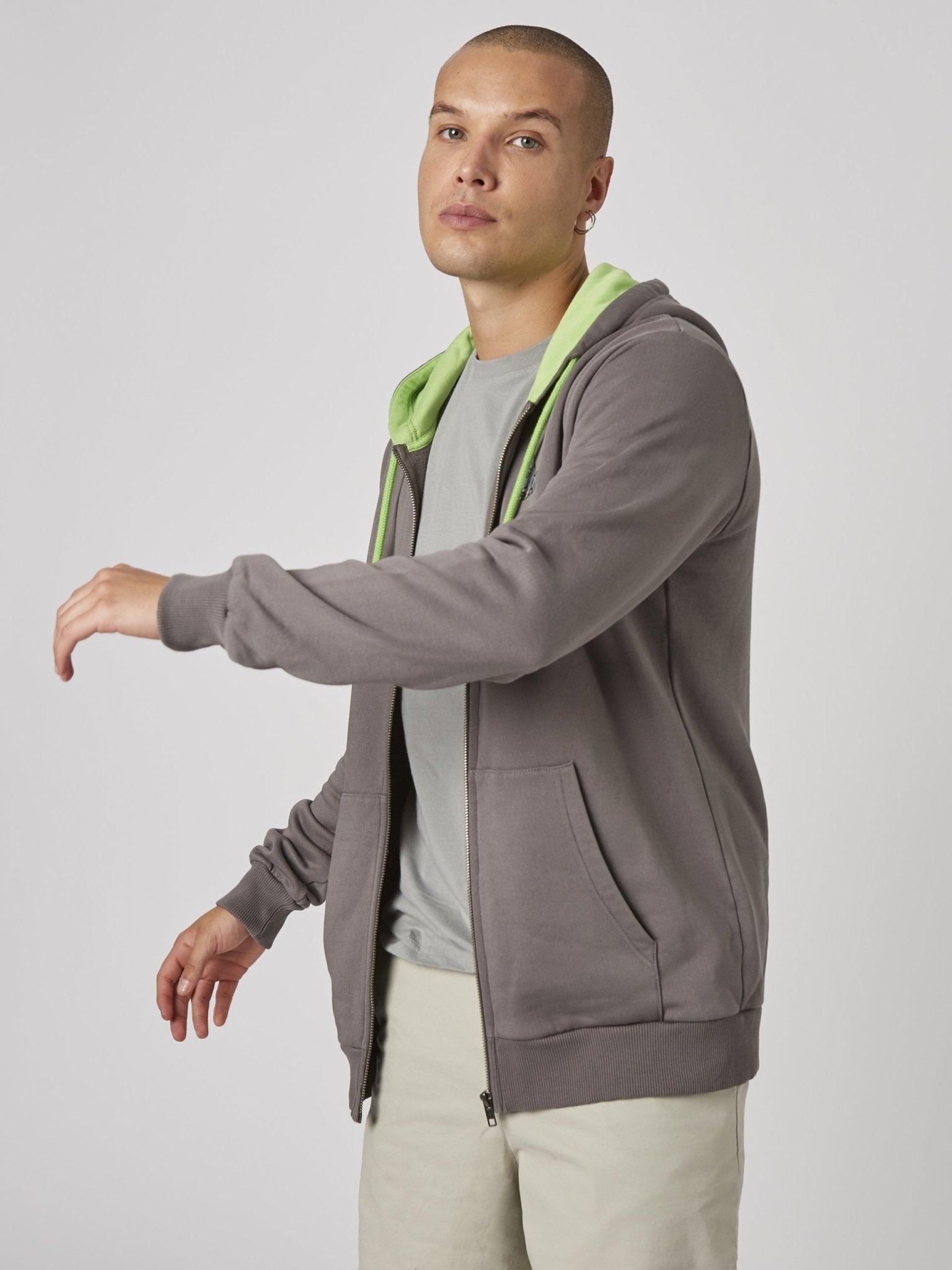 RAFIKI GORILLA ZIP HOODIE - GREY - THAT GORILLA BRAND