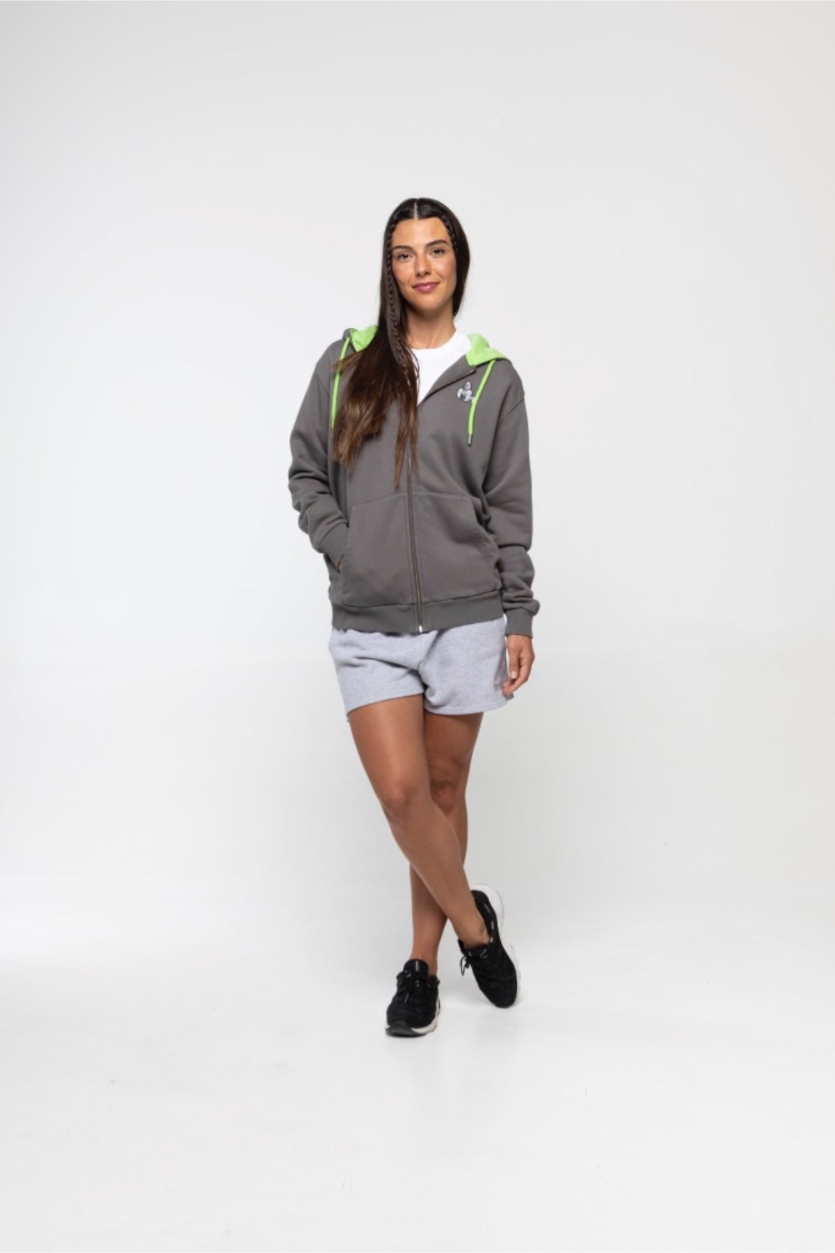 RAFIKI GORILLA ZIP HOODIE - GREY - THAT GORILLA BRAND