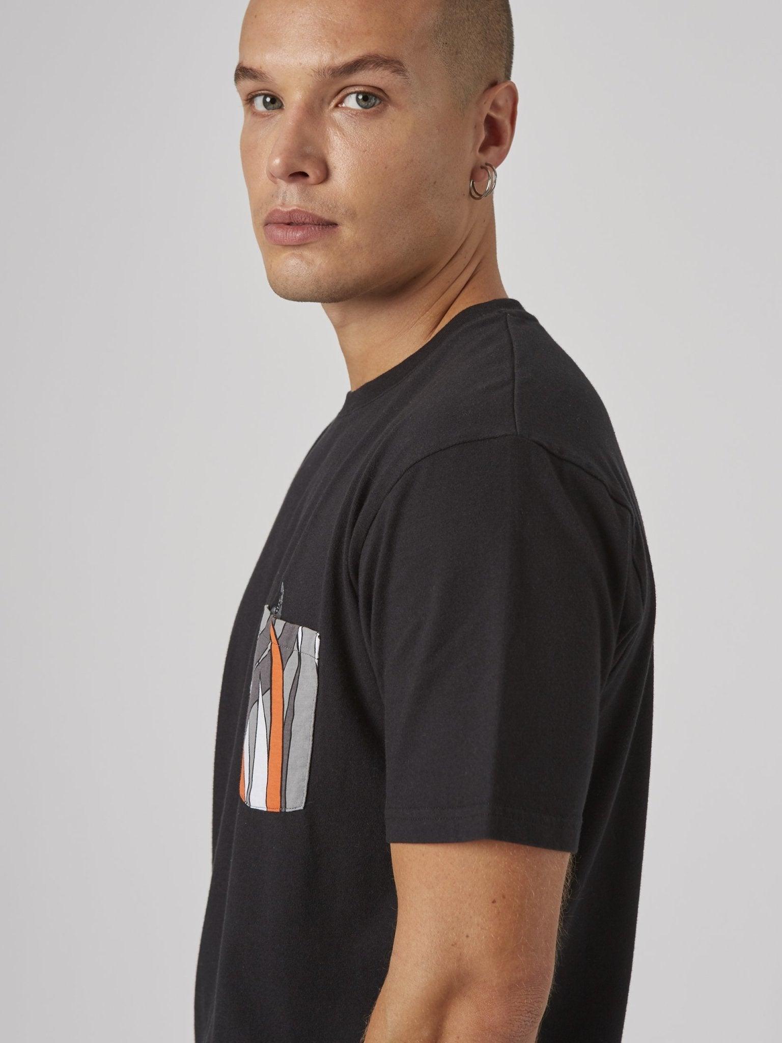 RAFIKI POCKET T - BLACK - THAT GORILLA BRAND