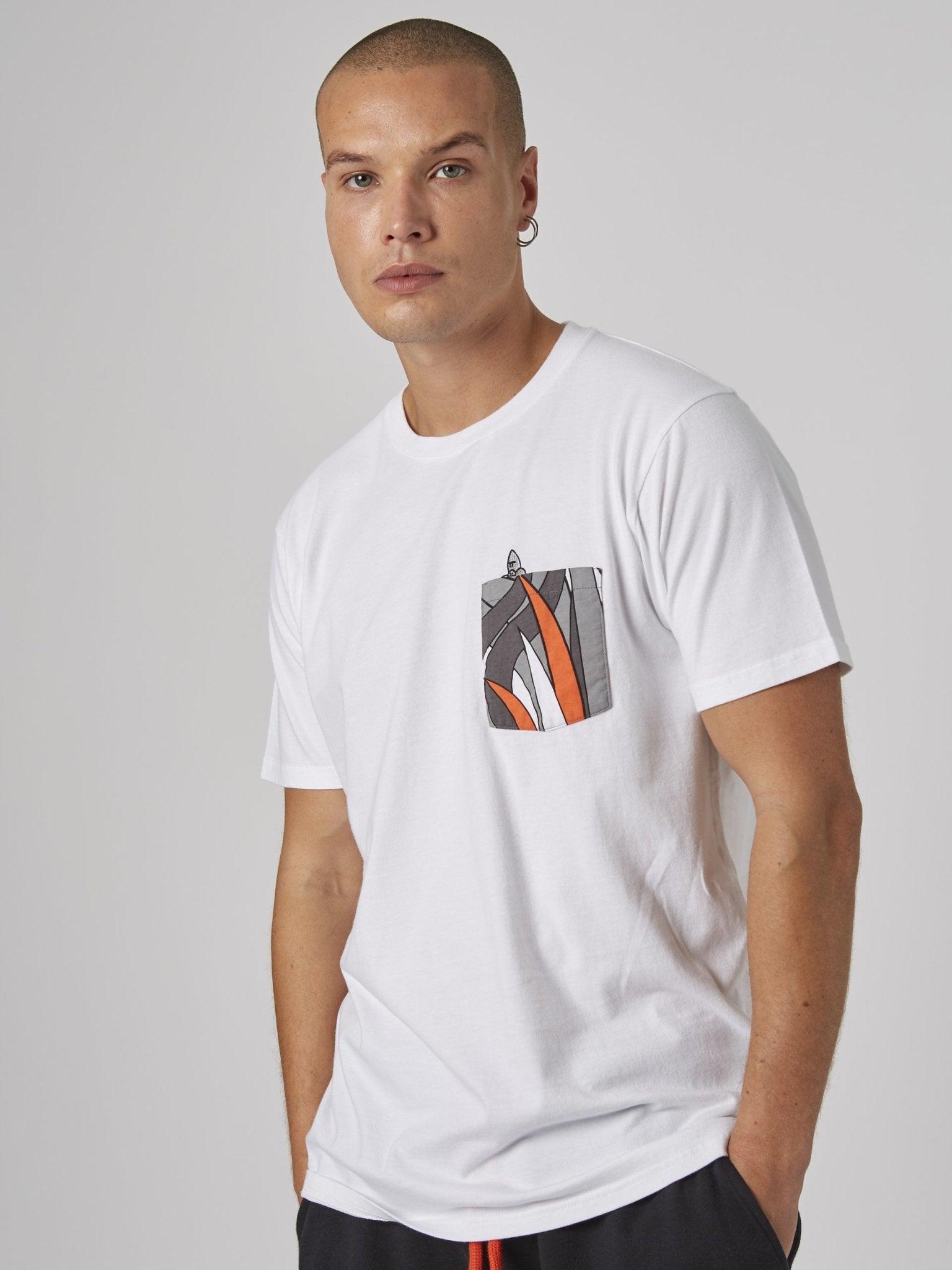 RAFIKI POCKET T - WHITE - THAT GORILLA BRAND
