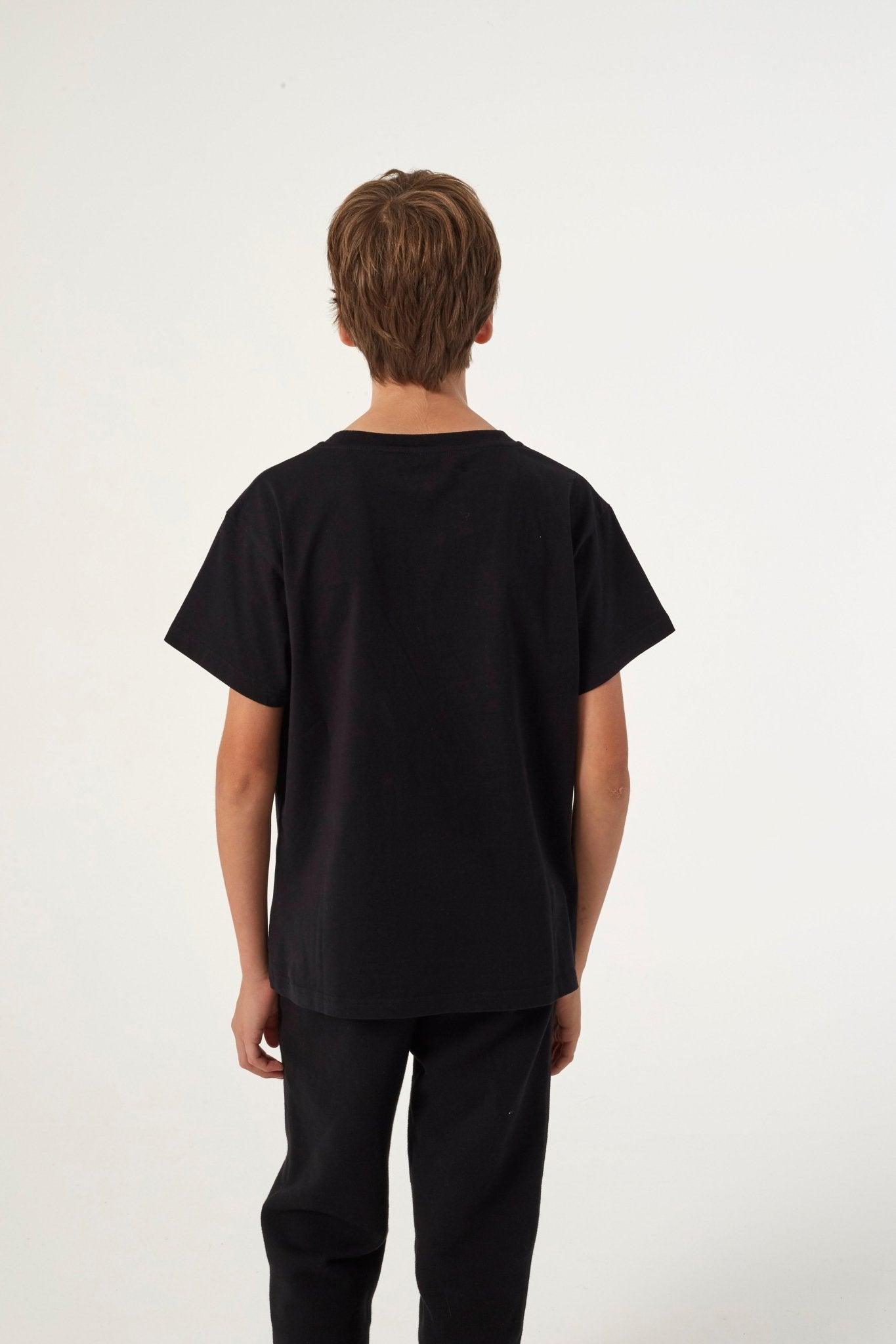 SILVERBACK CONTRAST POCKET T - BLACK - THAT GORILLA BRAND