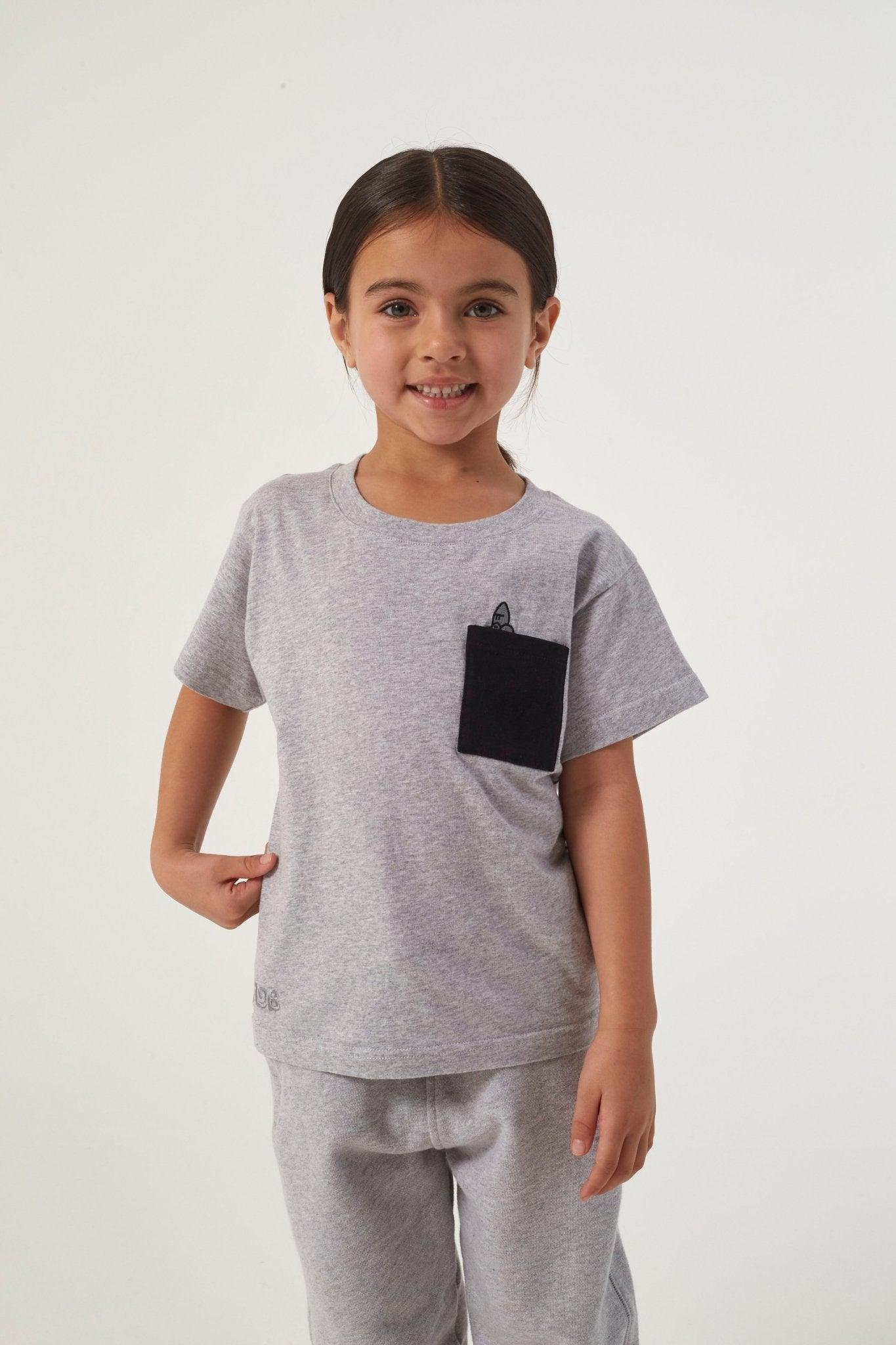 SILVERBACK CONTRAST POCKET T - GREY - THAT GORILLA BRAND