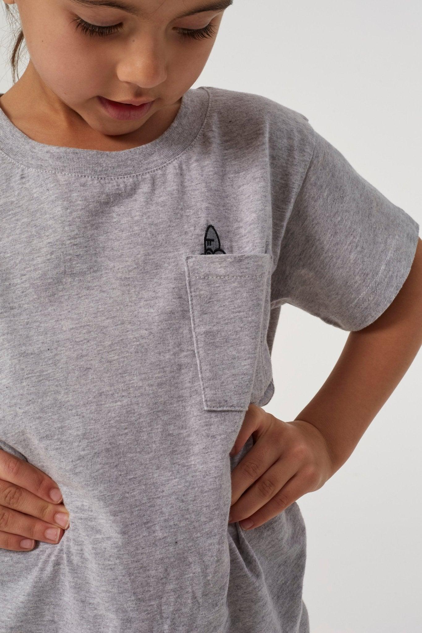 SILVERBACK POCKET T - GREY - THAT GORILLA BRAND