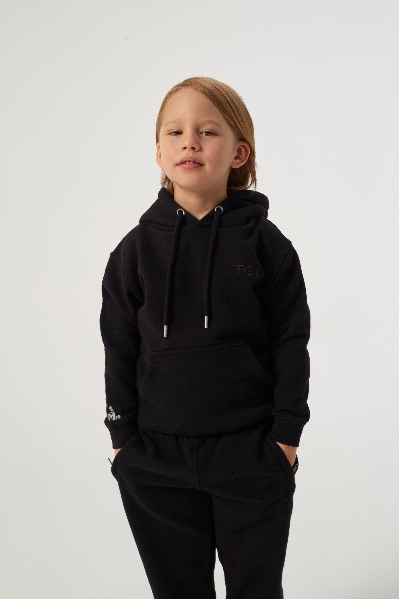 SILVERBACK TGB HOODY - BLACK - THAT GORILLA BRAND
