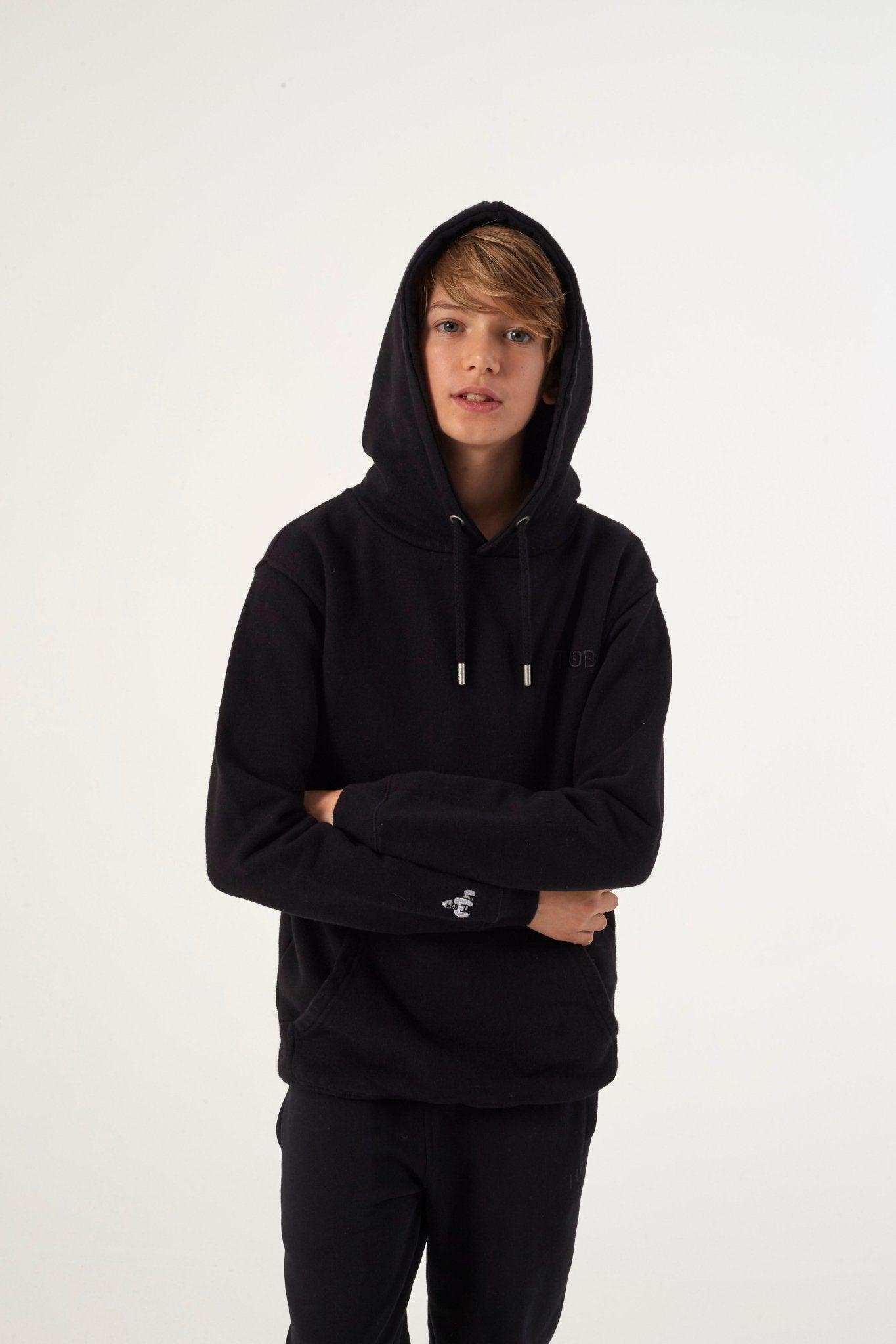 SILVERBACK TGB HOODY - BLACK - THAT GORILLA BRAND