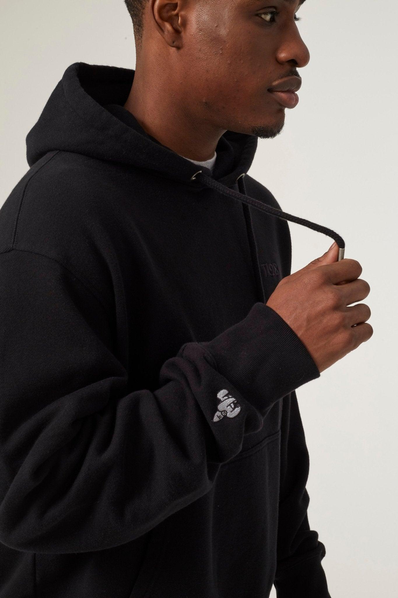 SILVERBACK TGB HOODY - BLACK - THAT GORILLA BRAND