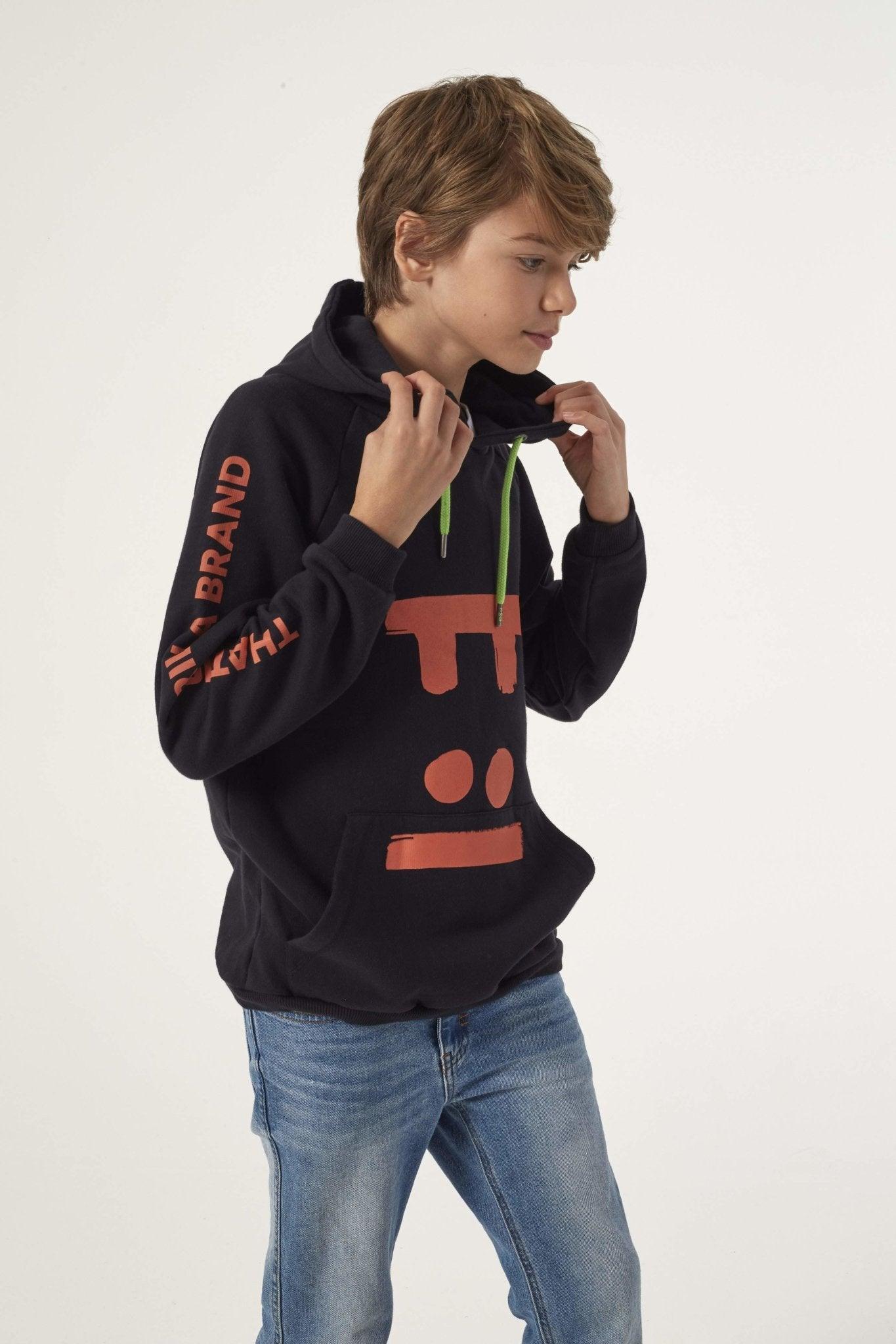 VIRUNGA BLACK KIDS FACE HOODY (UNISEX) - THAT GORILLA BRAND