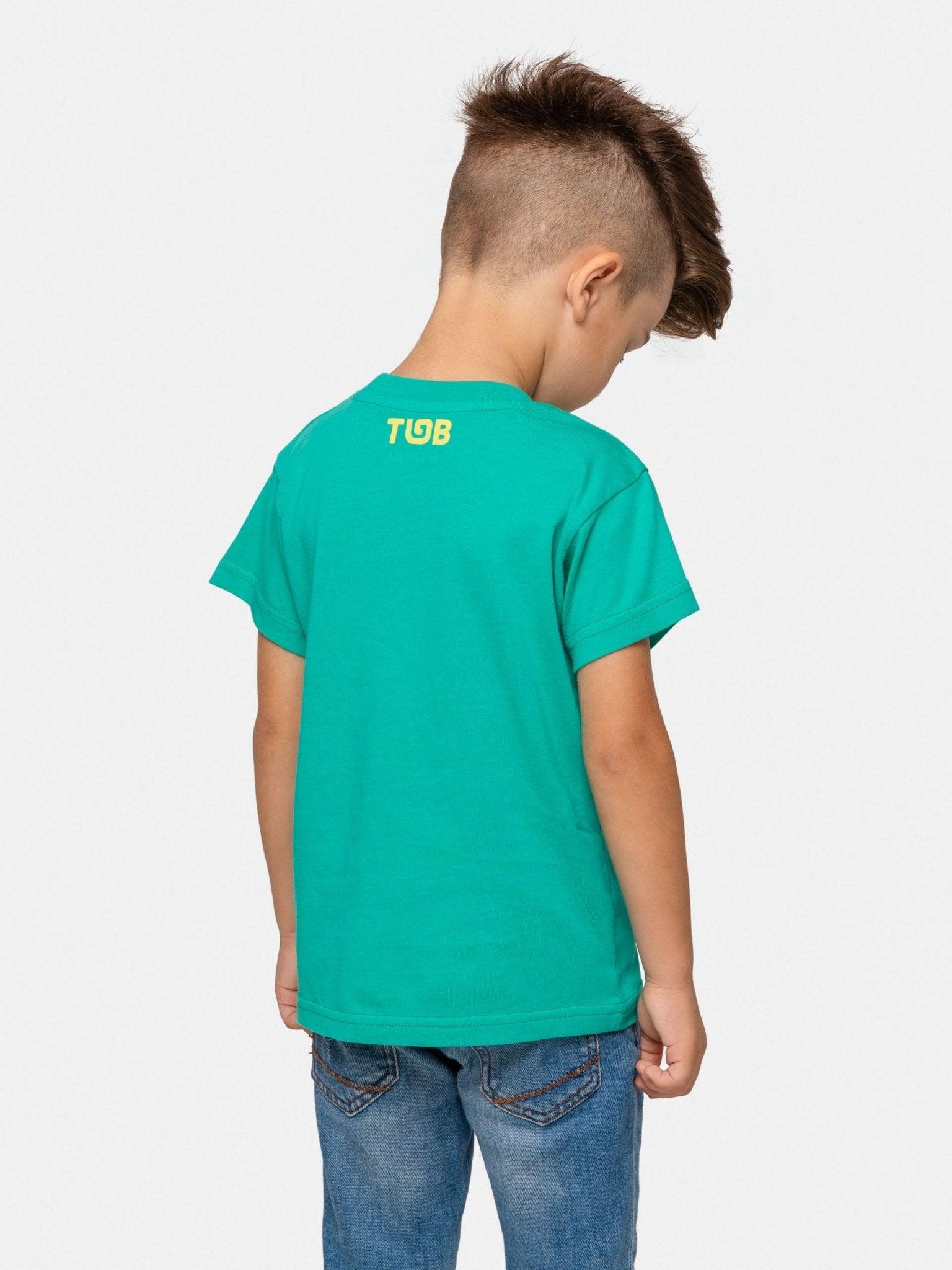 VIRUNGA BRUSHSTROKE T (UNISEX) - GREEN - THAT GORILLA BRAND