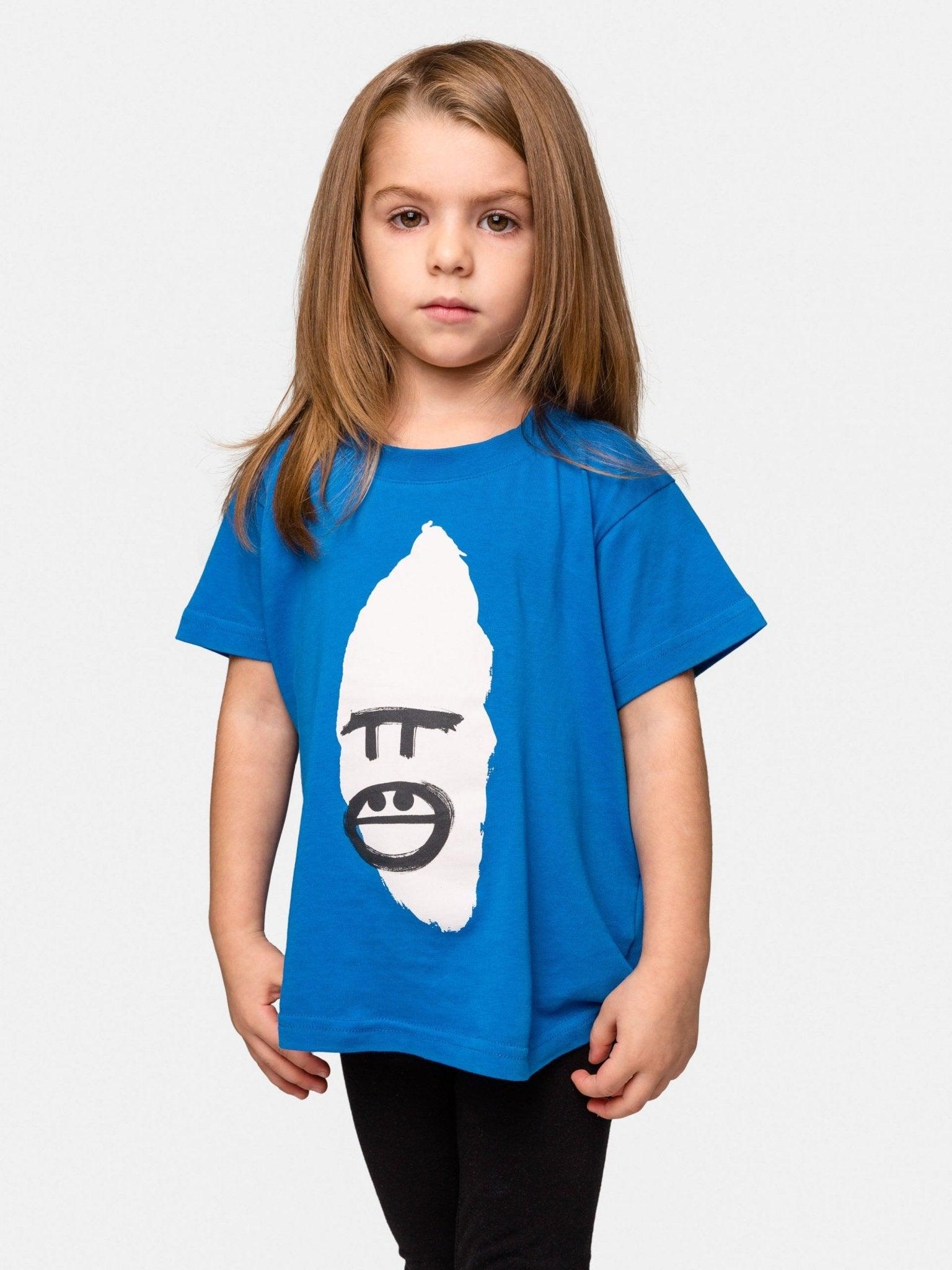 VIRUNGA GORILLA FACE T (UNISEX) - BLUE - THAT GORILLA BRAND