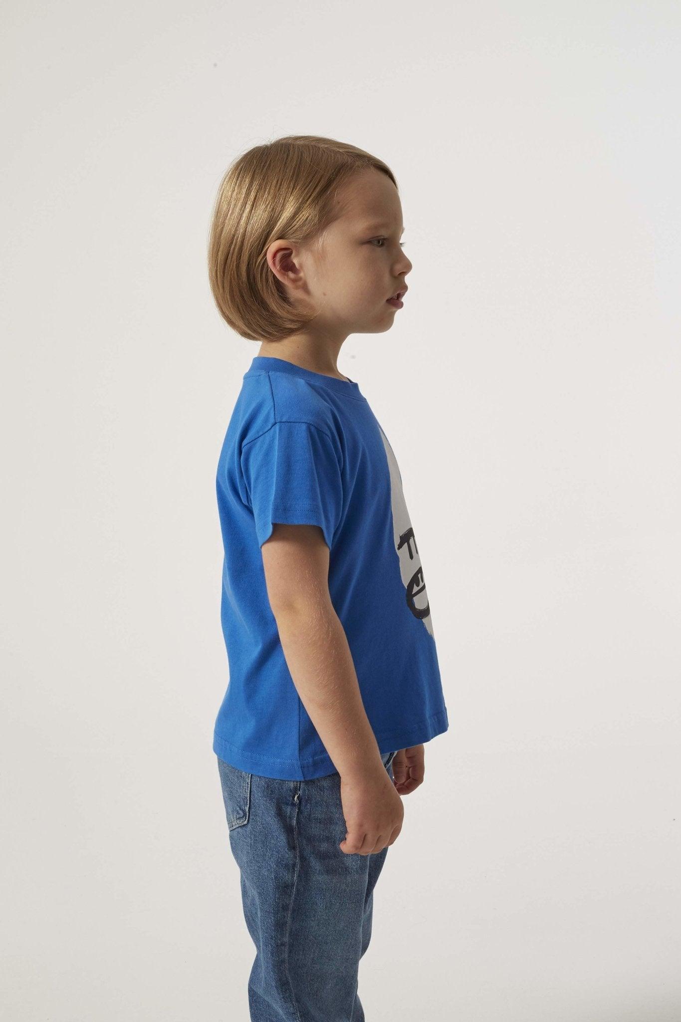 VIRUNGA GORILLA FACE T (UNISEX) - BLUE - THAT GORILLA BRAND