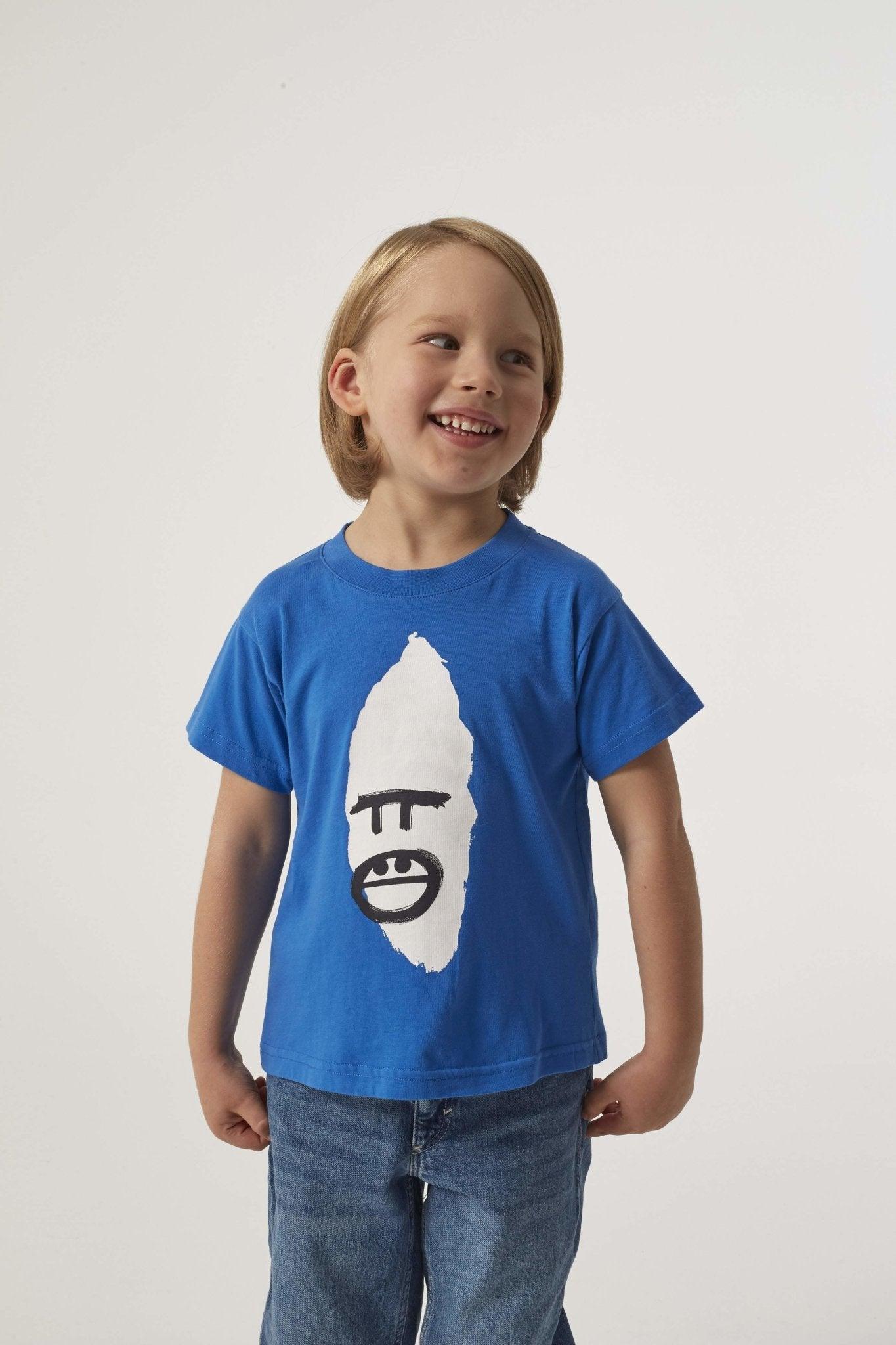 VIRUNGA GORILLA FACE T (UNISEX) - BLUE - THAT GORILLA BRAND