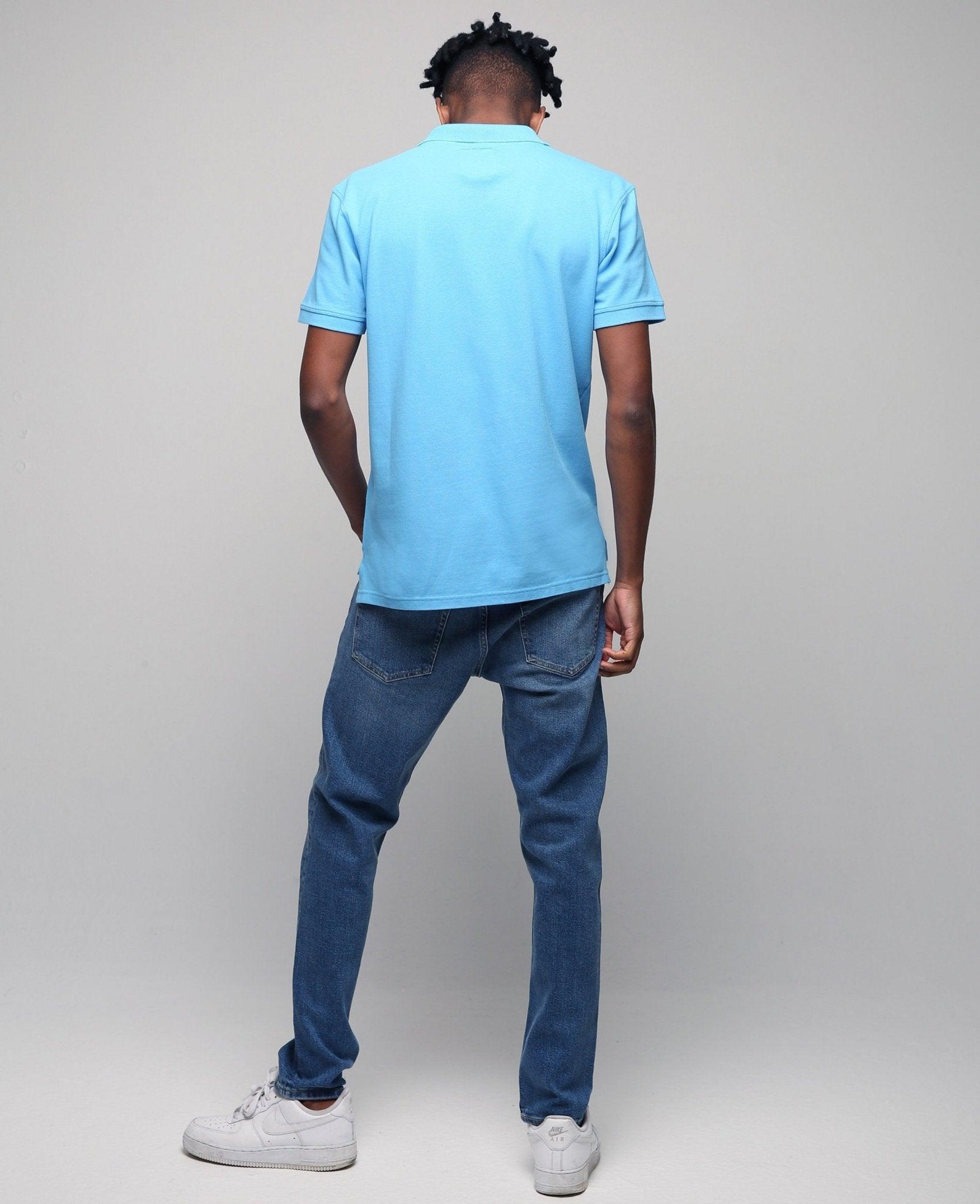VIRUNGA POLO - BLUE - THAT GORILLA BRAND