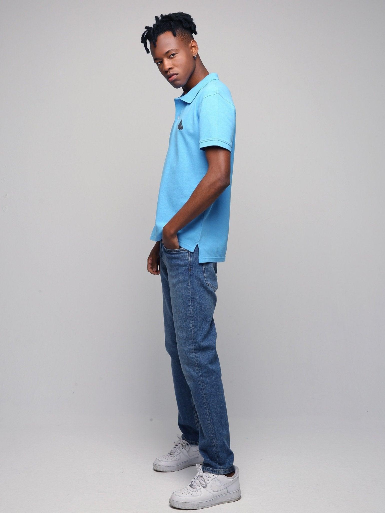VIRUNGA POLO - BLUE - THAT GORILLA BRAND