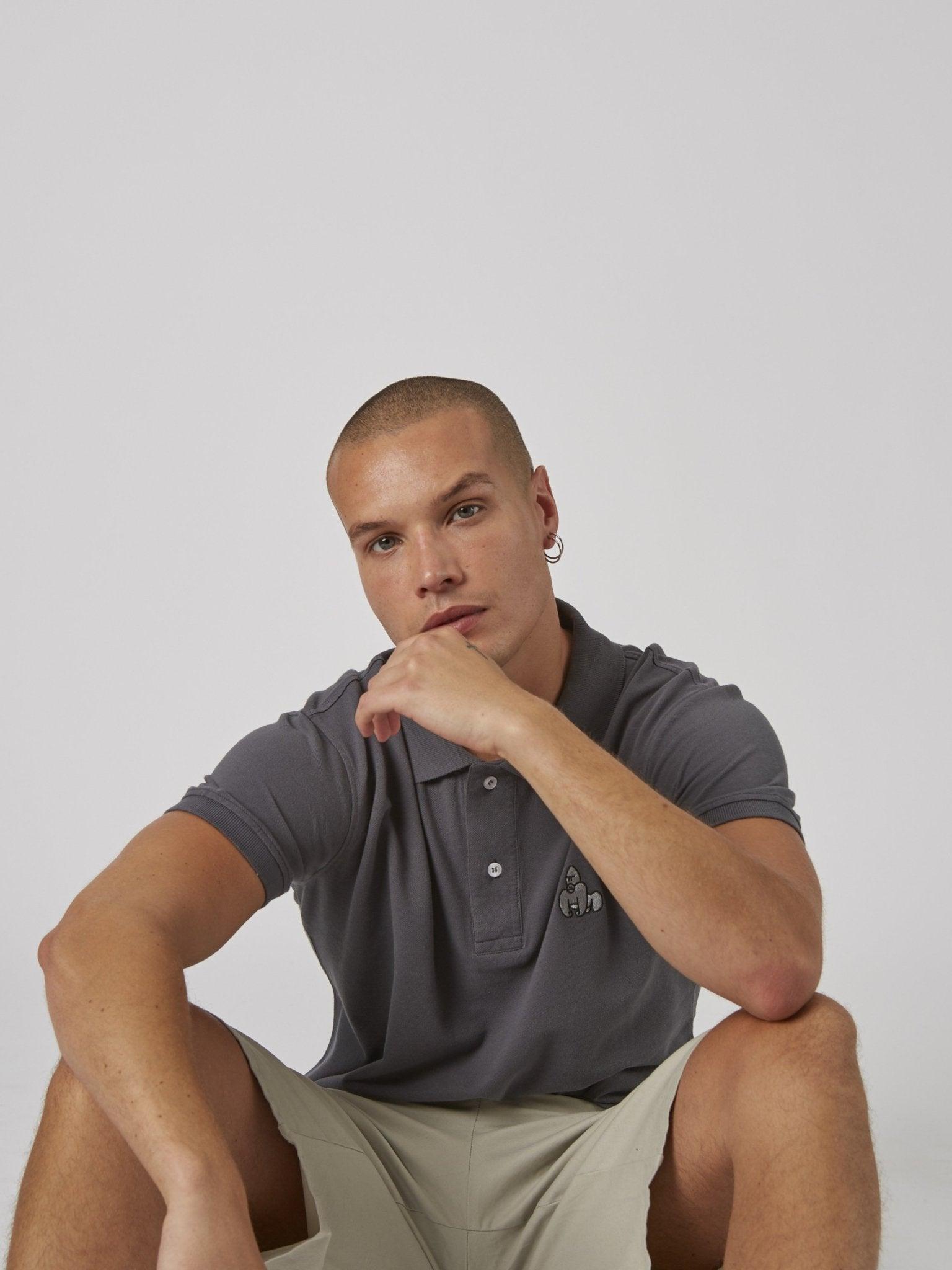 VIRUNGA POLO - GREY - THAT GORILLA BRAND