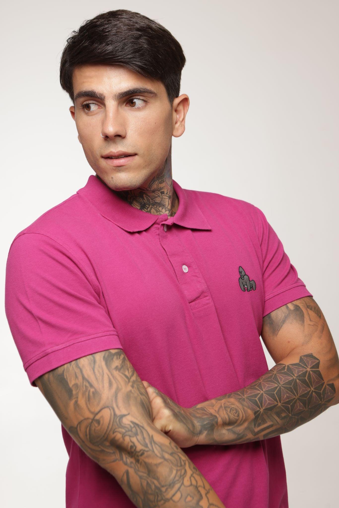 VIRUNGA POLO - PINK - THAT GORILLA BRAND