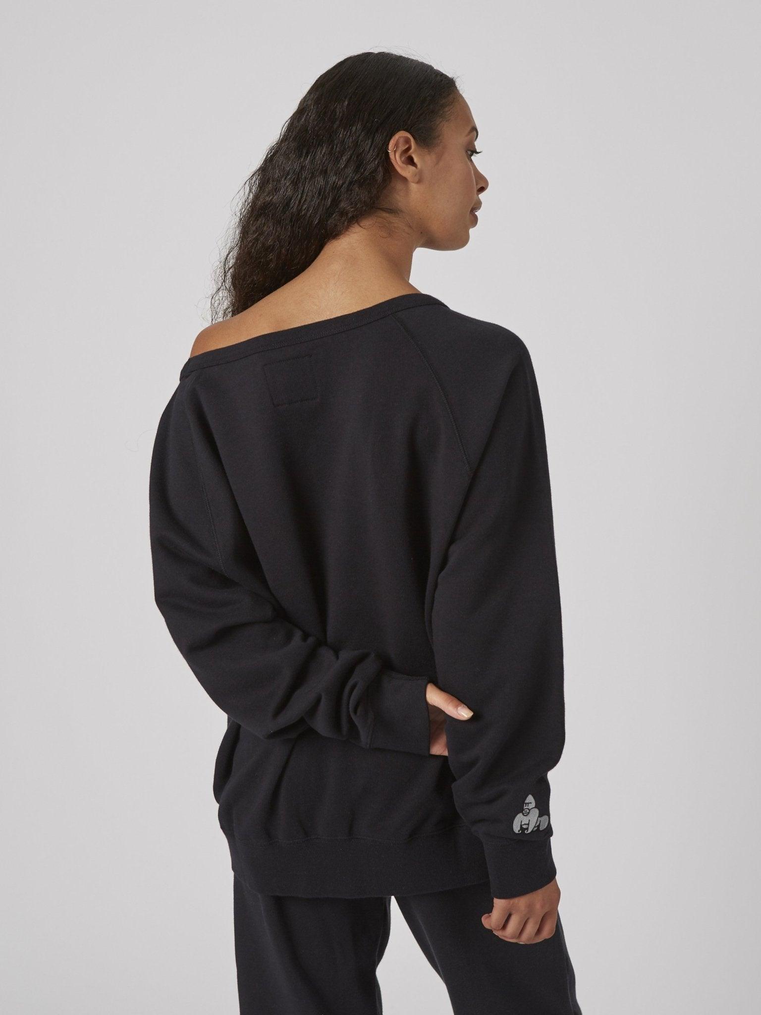 VIRUNGA WIDENECK VALUES SWEATSHIRT - BLACK - THAT GORILLA BRAND