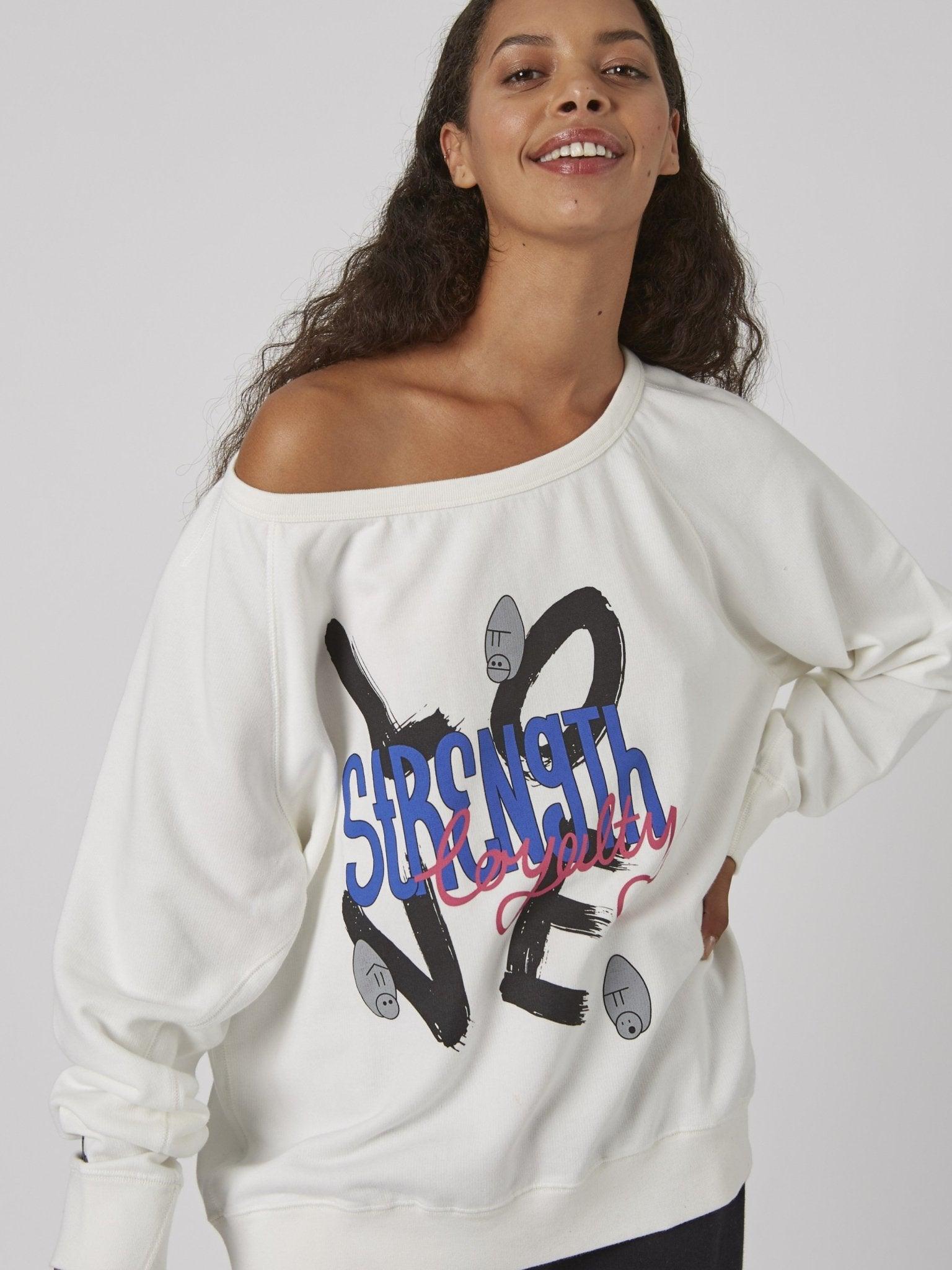 VIRUNGA WIDENECK VALUES SWEATSHIRT - WHITE - THAT GORILLA BRAND